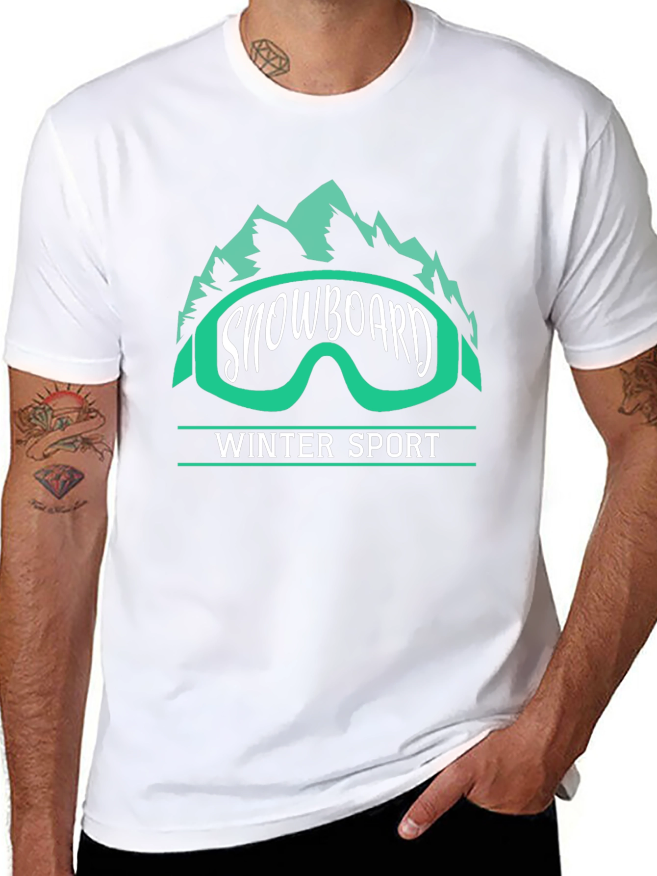 Snowboard Winter Sport Graphic Tee