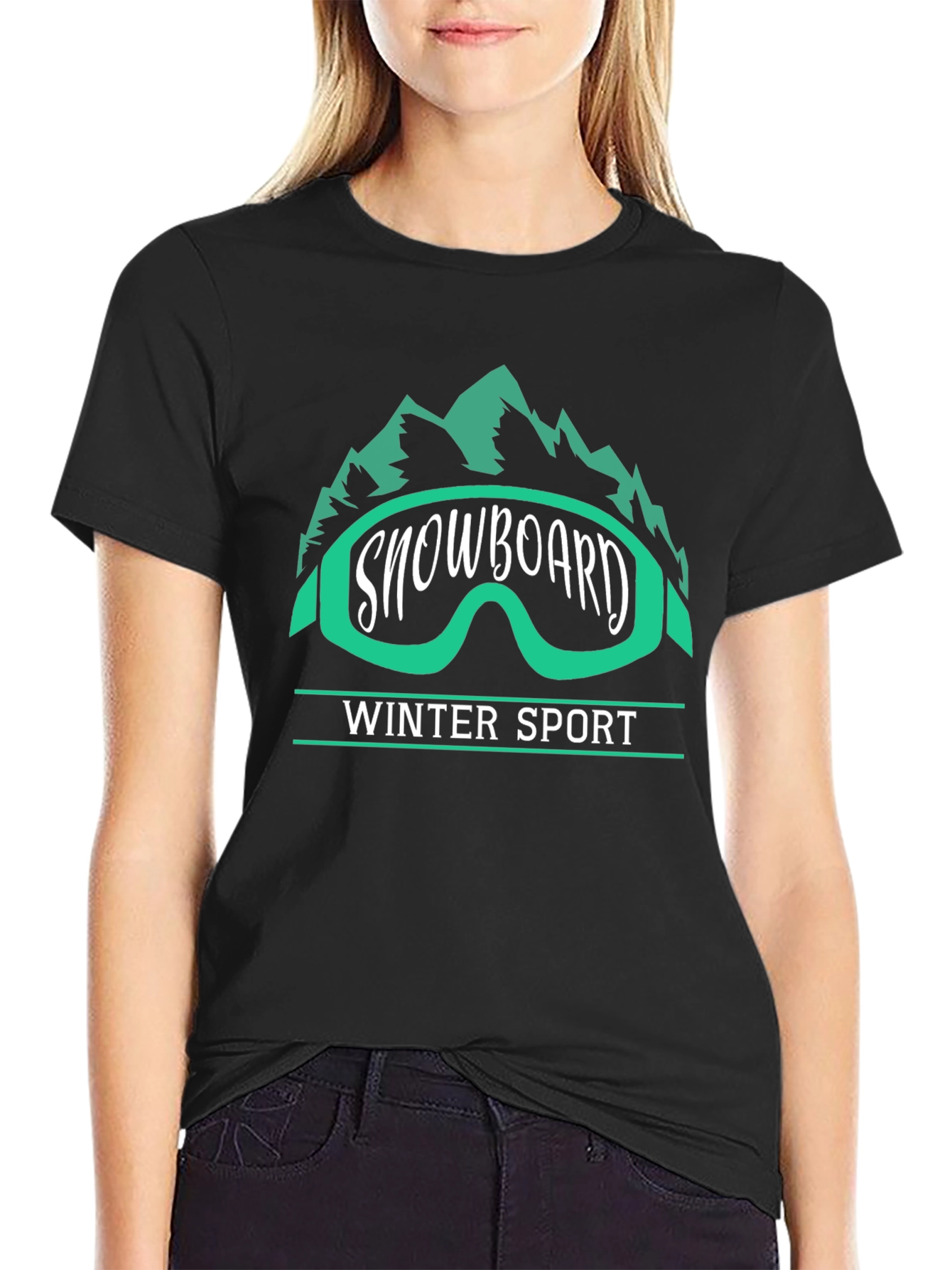Snowboard Winter Sport Graphic Tee