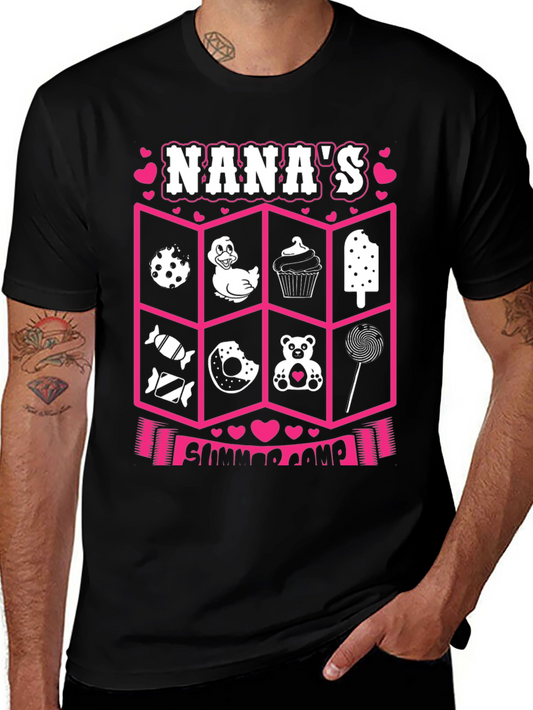 Nanas Summer Camp T-Shirt - Cute Graphic Design