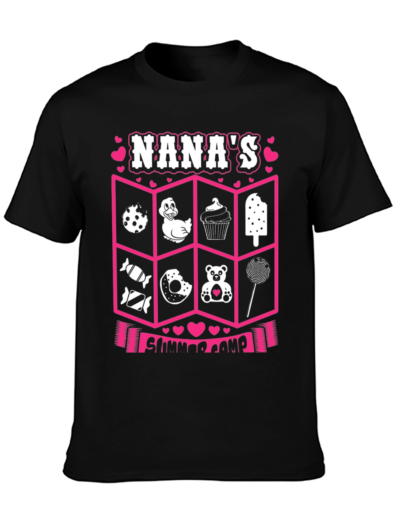 Nanas Summer Camp T-Shirt - Cute Graphic Design