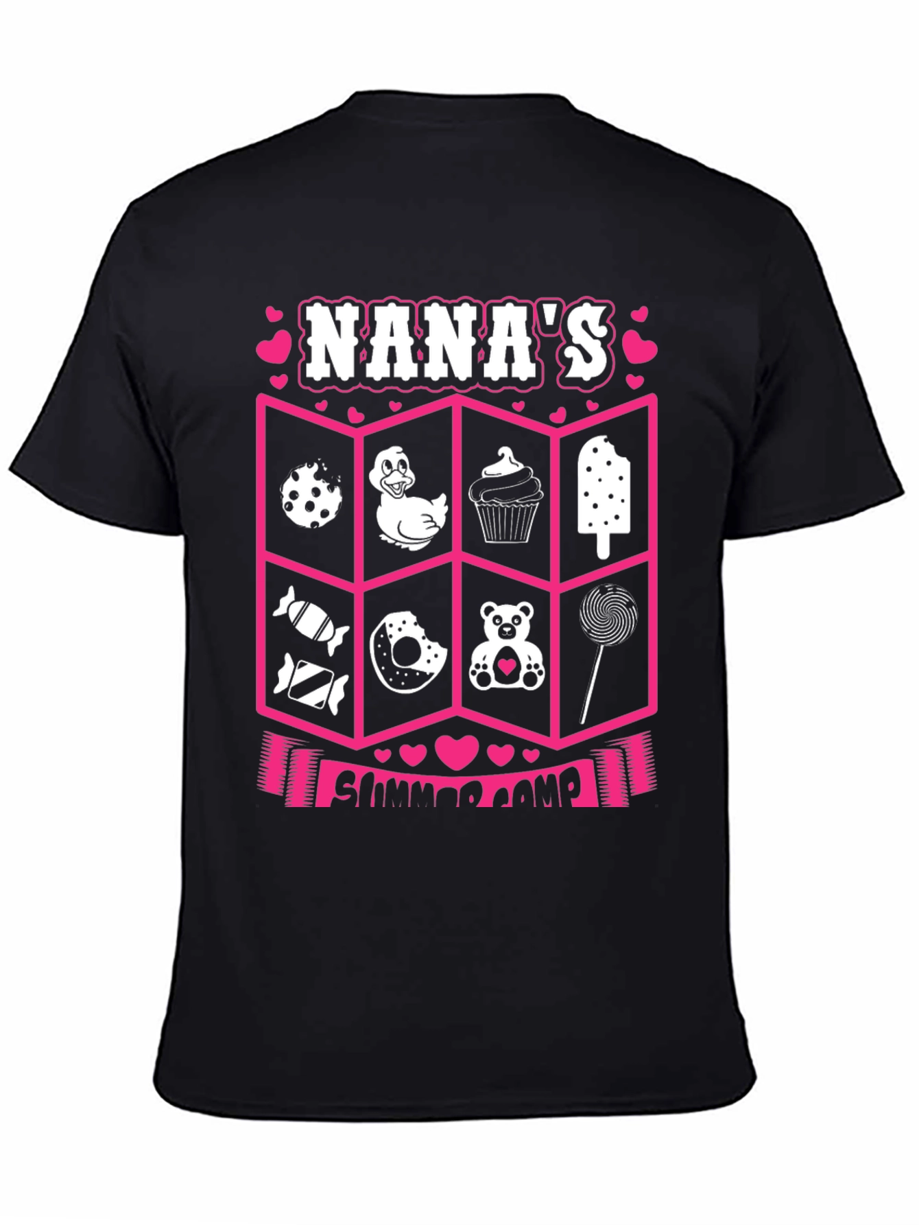 Nanas Summer Camp T-Shirt - Cute Graphic Design