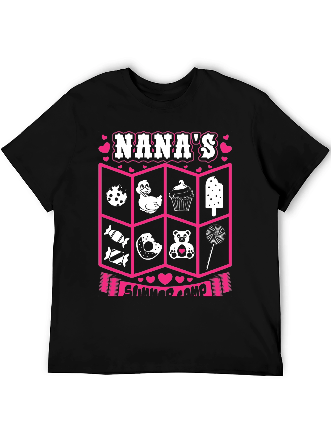 Nanas Summer Camp T-Shirt - Cute Graphic Design