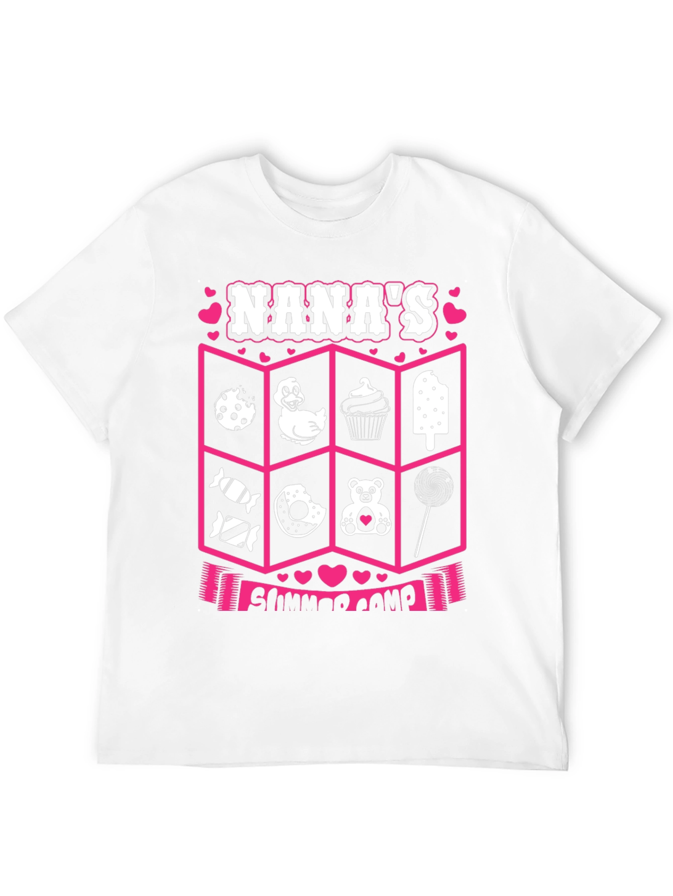 Nanas Summer Camp T-Shirt - Cute Graphic Design