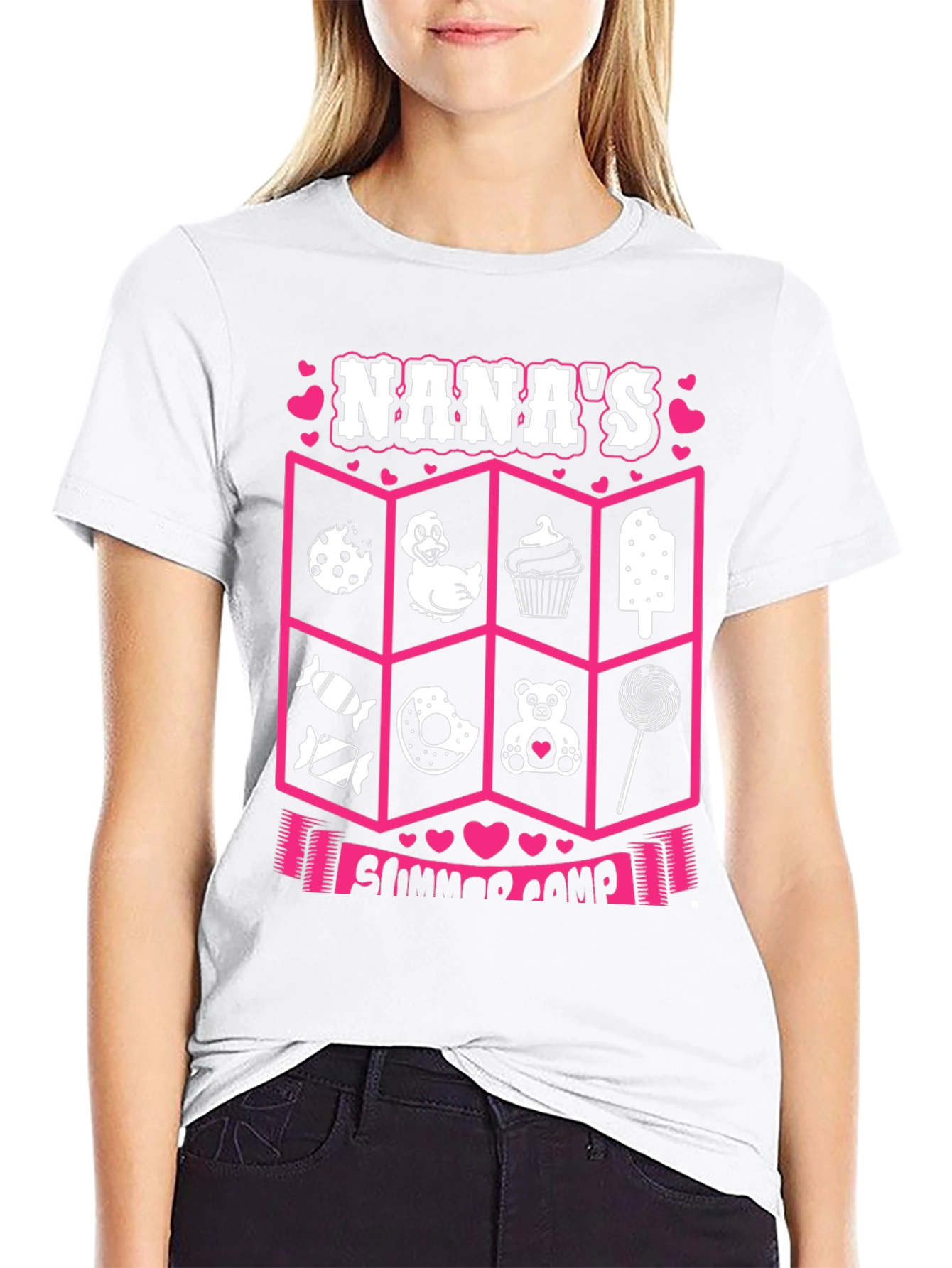 Nanas Summer Camp T-Shirt - Cute Graphic Design