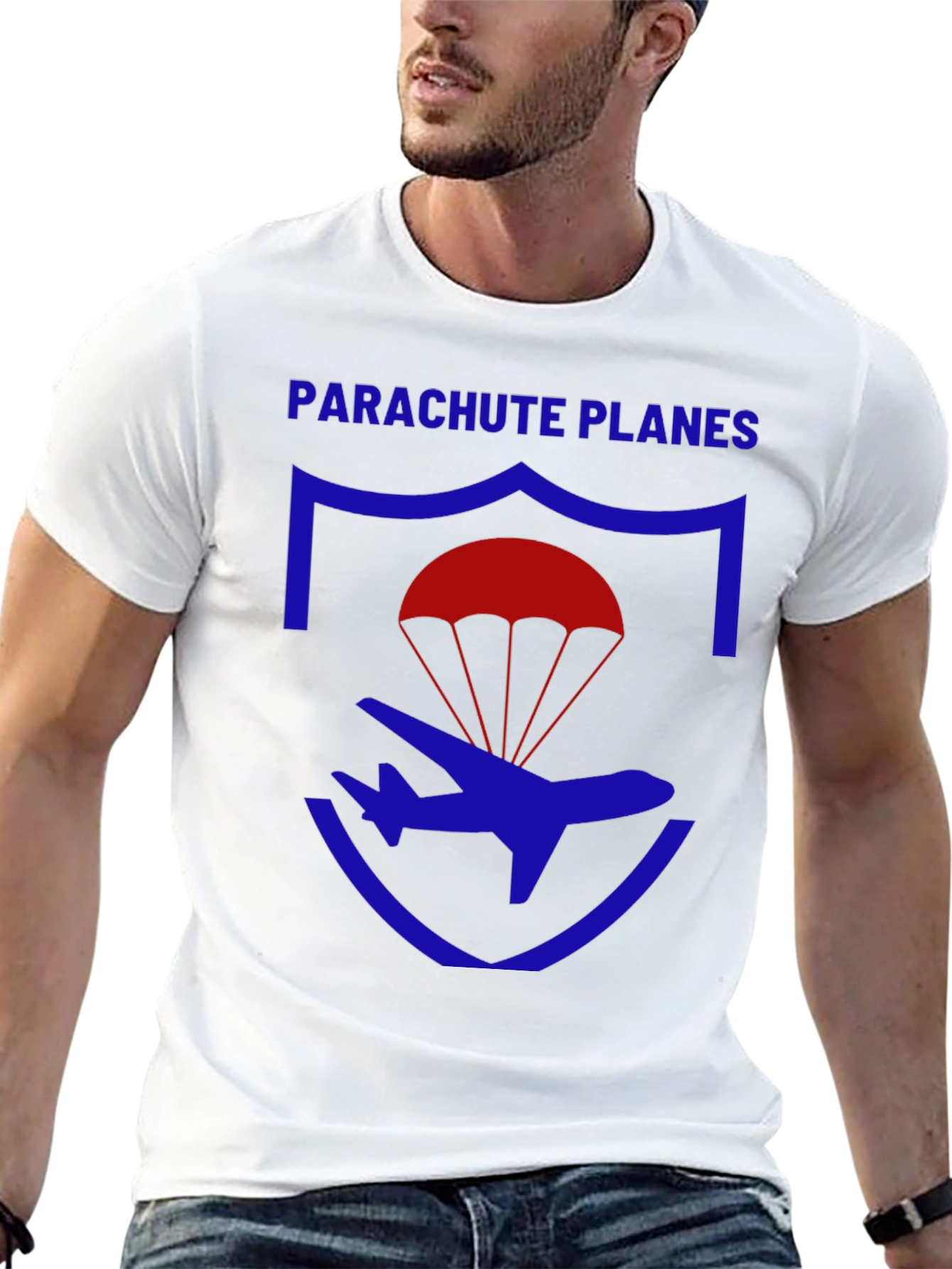 Parachute Planes Graphic Tee - Unique Design