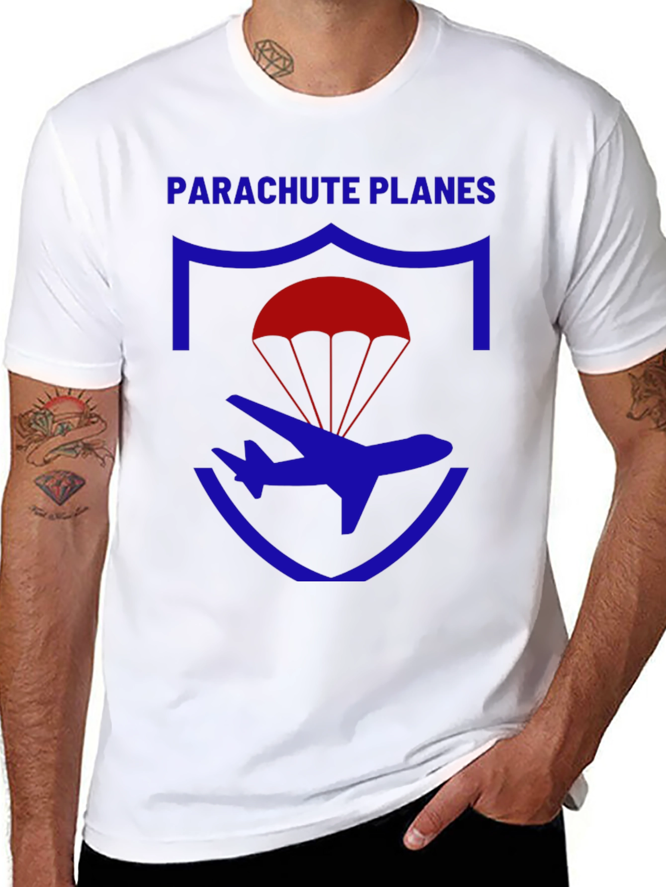 Parachute Planes Graphic Tee - Unique Design