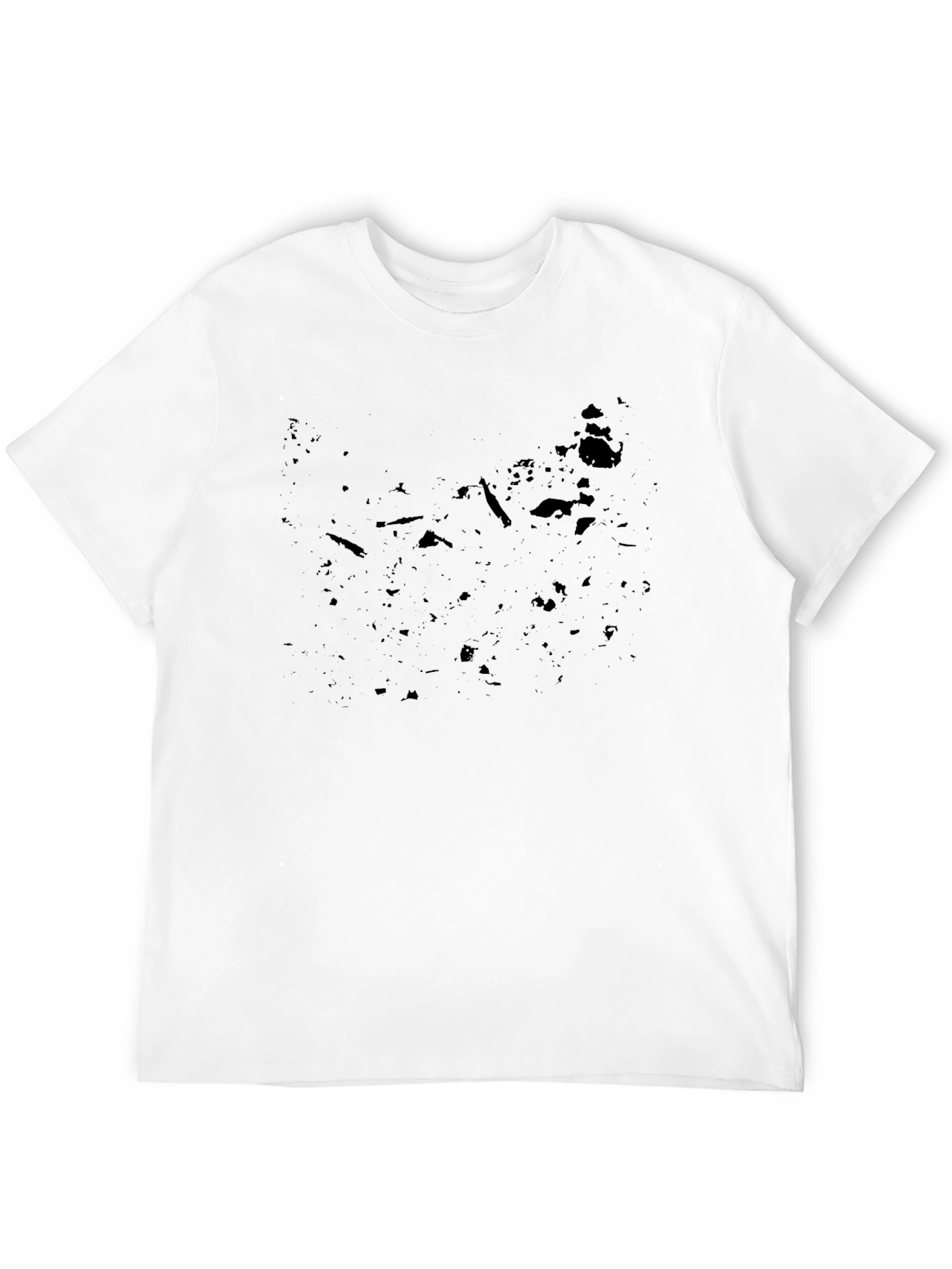 Mens Basic Black Crew Neck T-Shirt