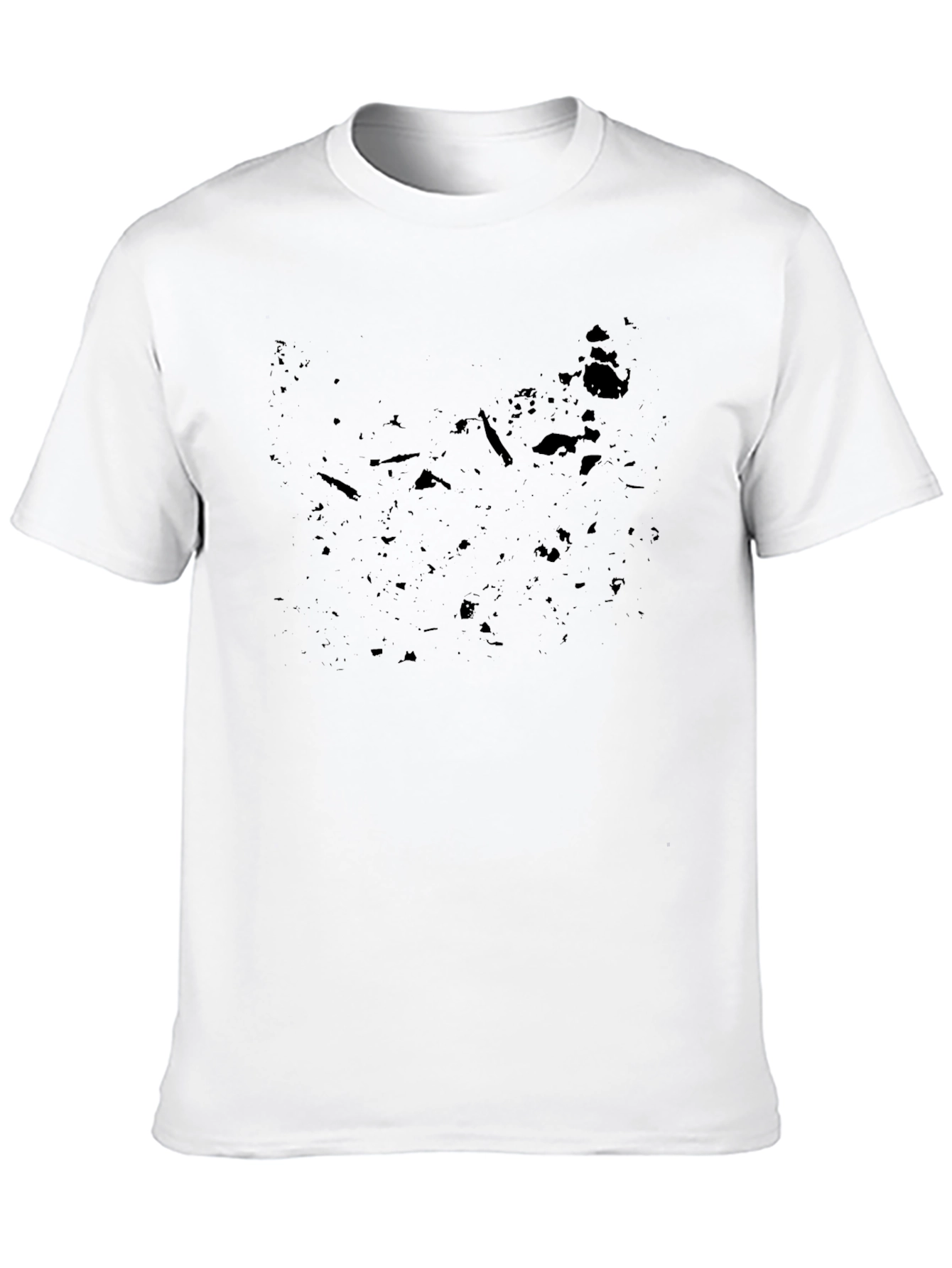 Mens Basic Black Crew Neck T-Shirt