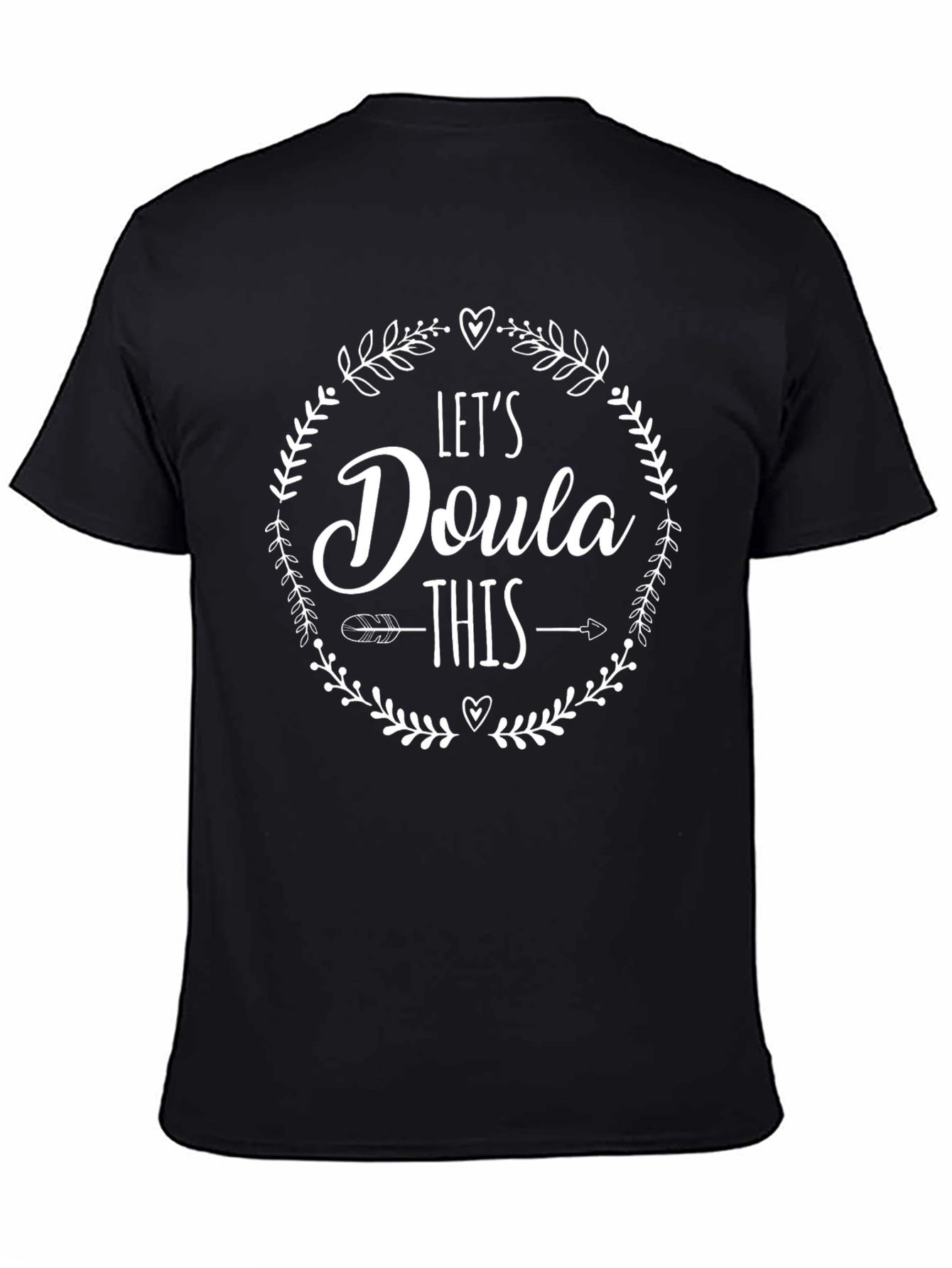 Lets Doula This T-Shirt - Black Graphic Tee