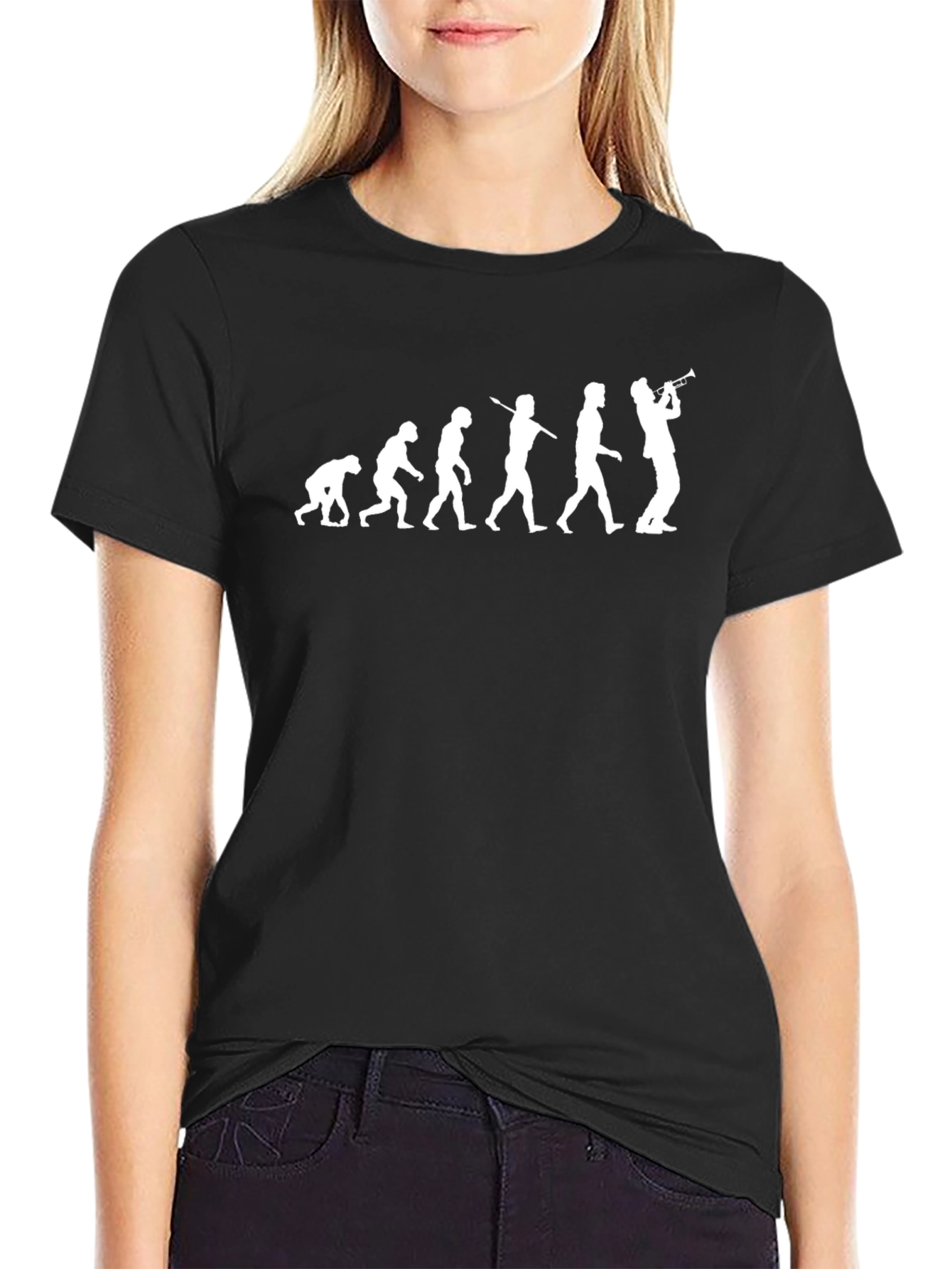 Evolution of Music Black T-Shirt