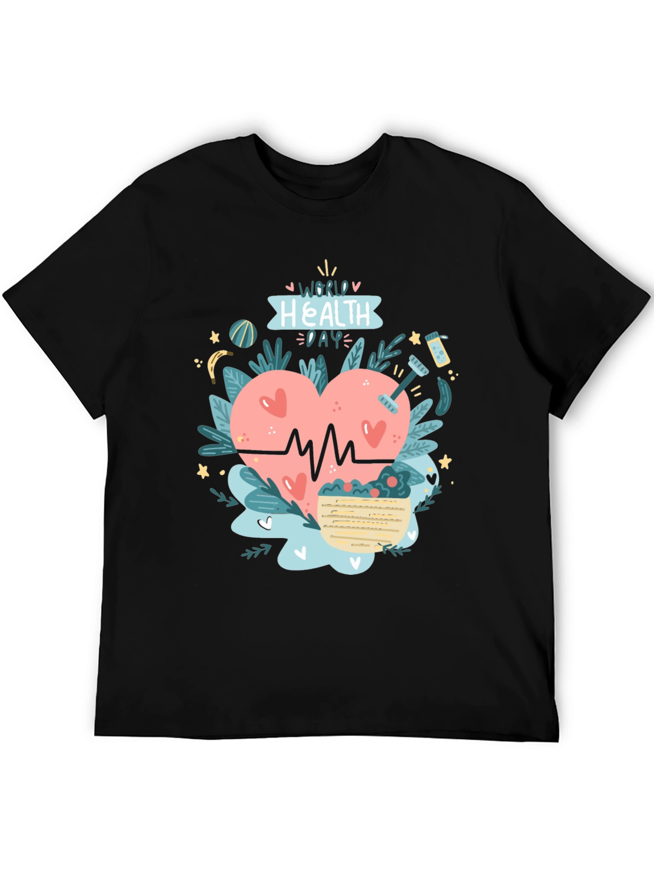 Health Day Black Tee