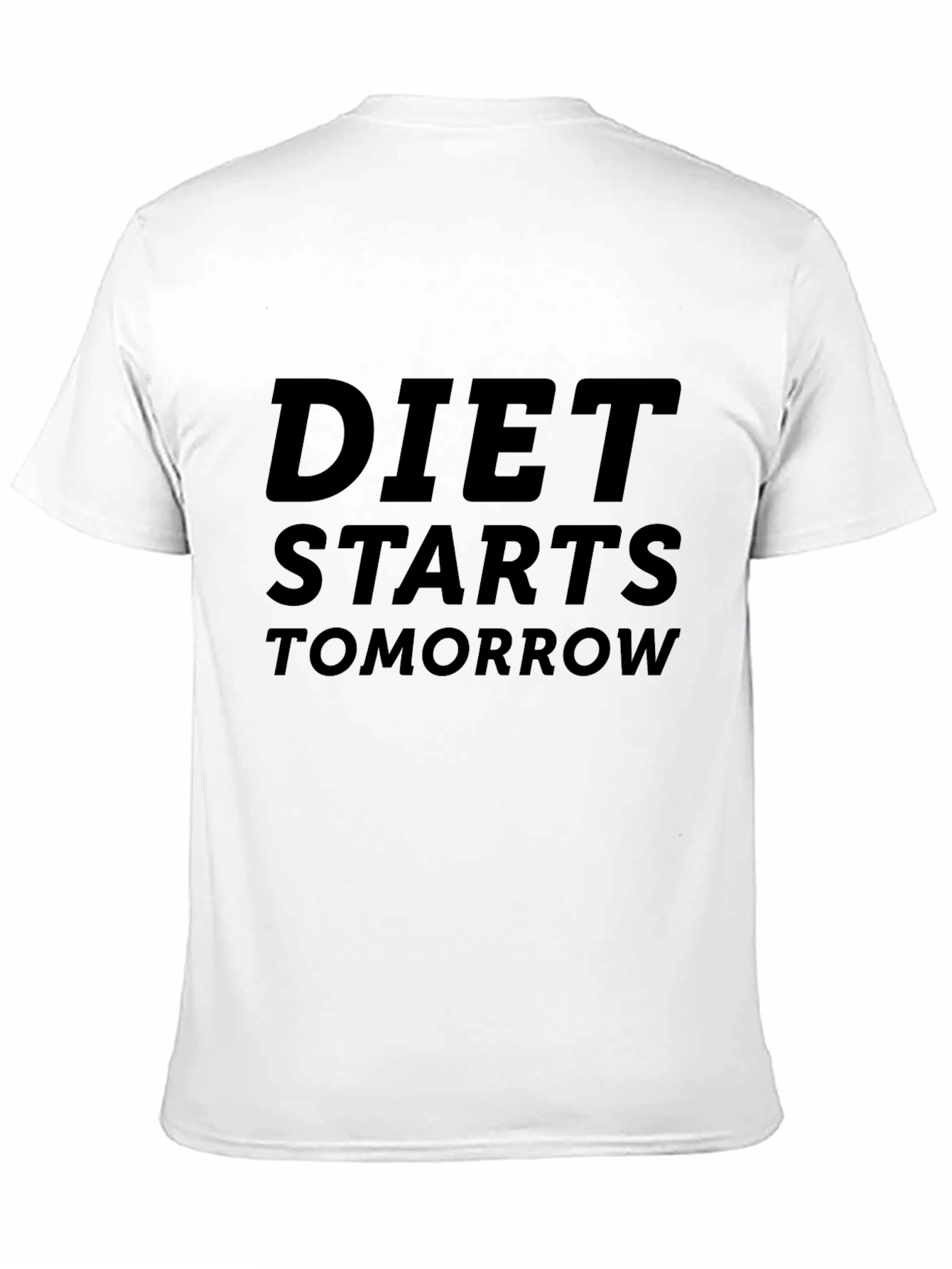Funny Diet Starts Tomorrow Graphic T-Shirt