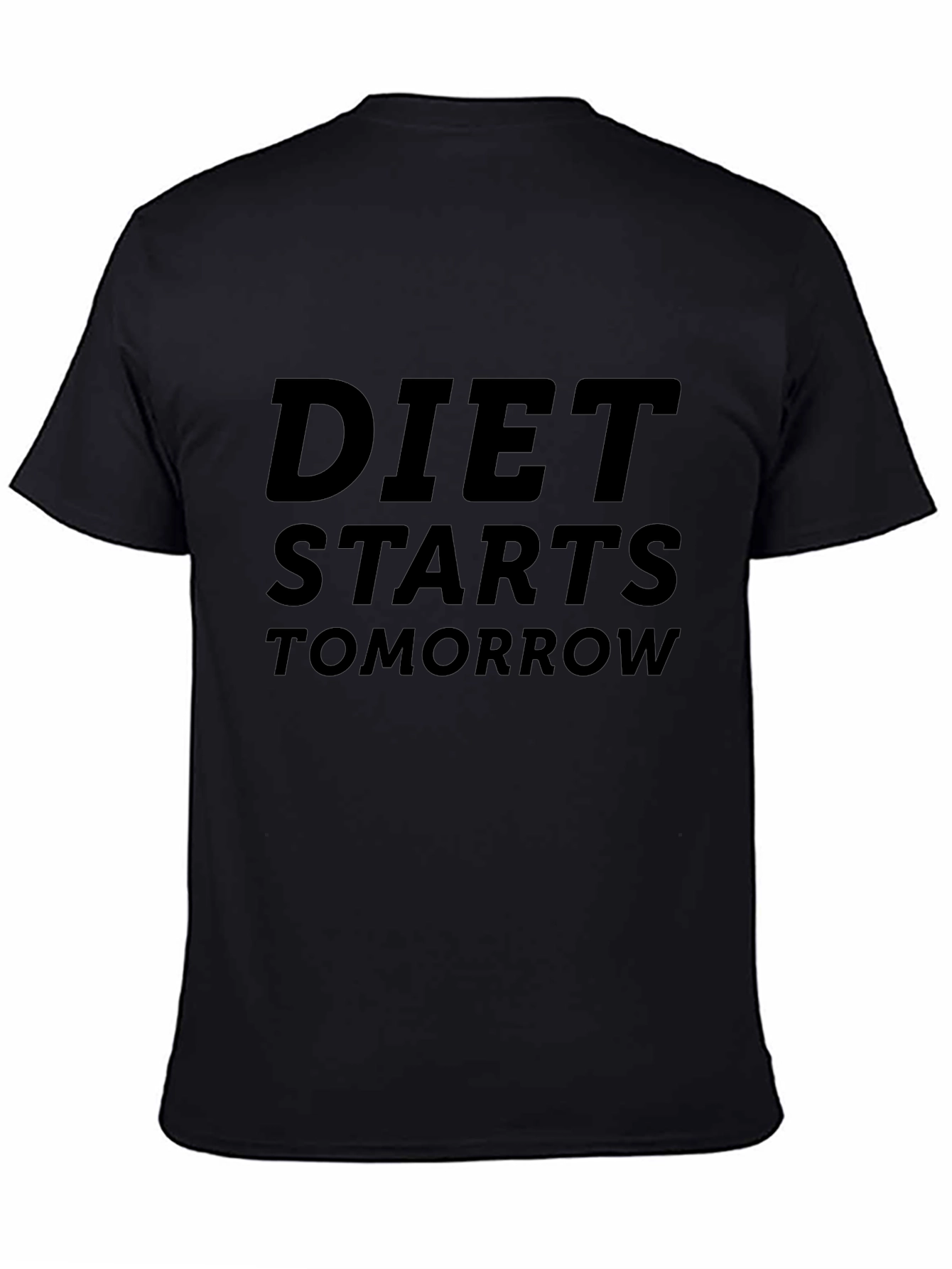 Funny Diet Starts Tomorrow Graphic T-Shirt