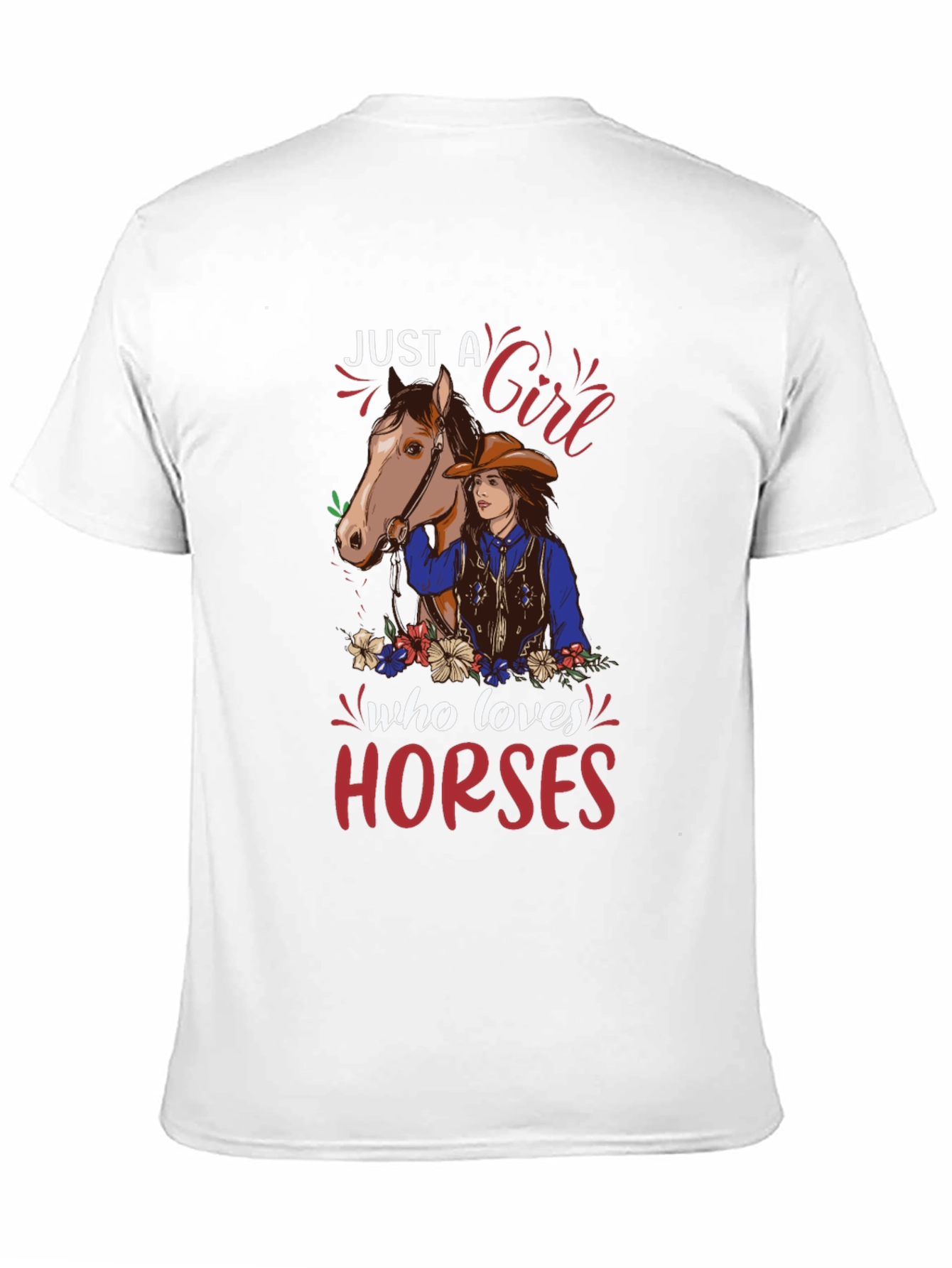Just a Girl Who Loves Horses Graphic Tee