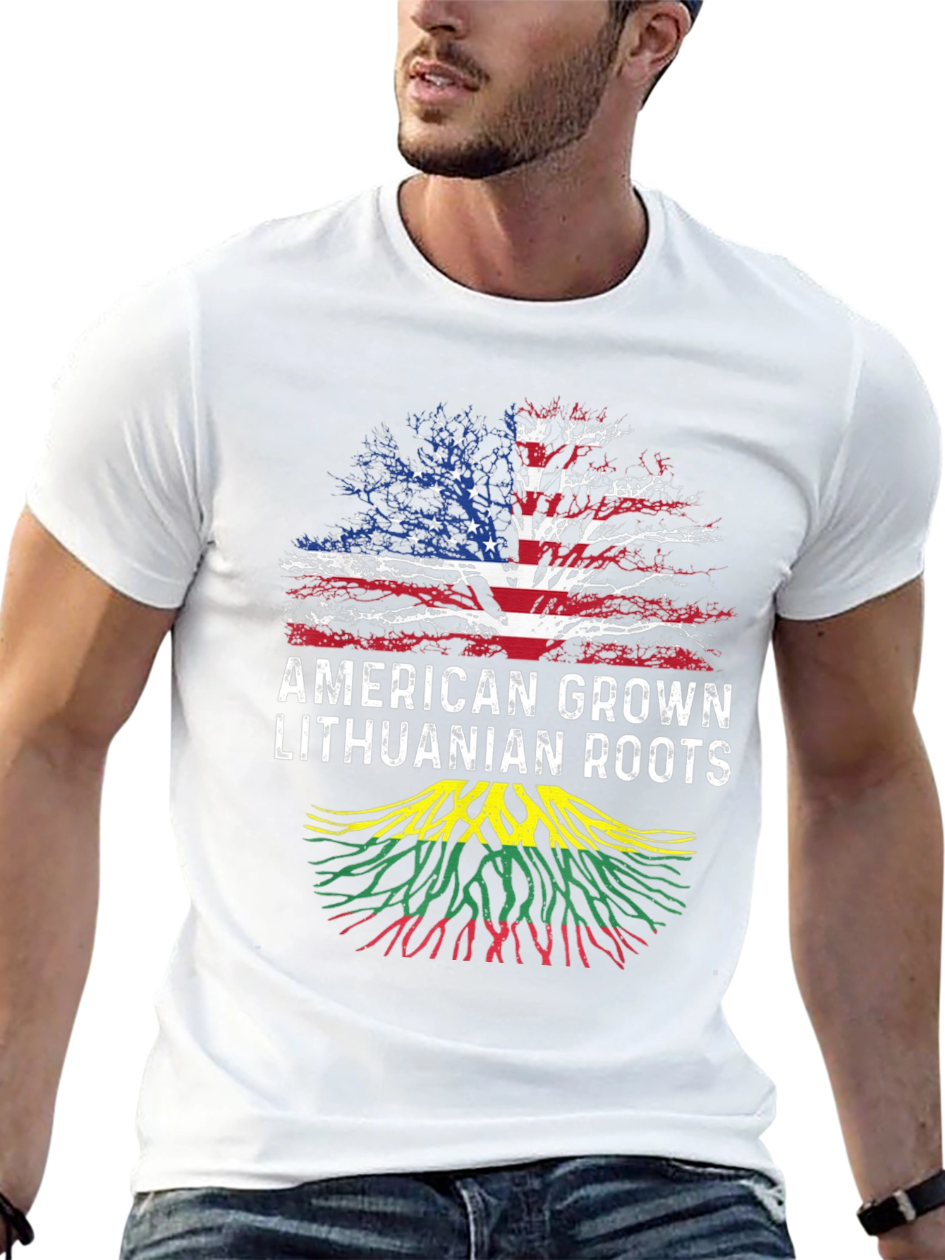 American Grown Lithuanian Roots T-Shirt