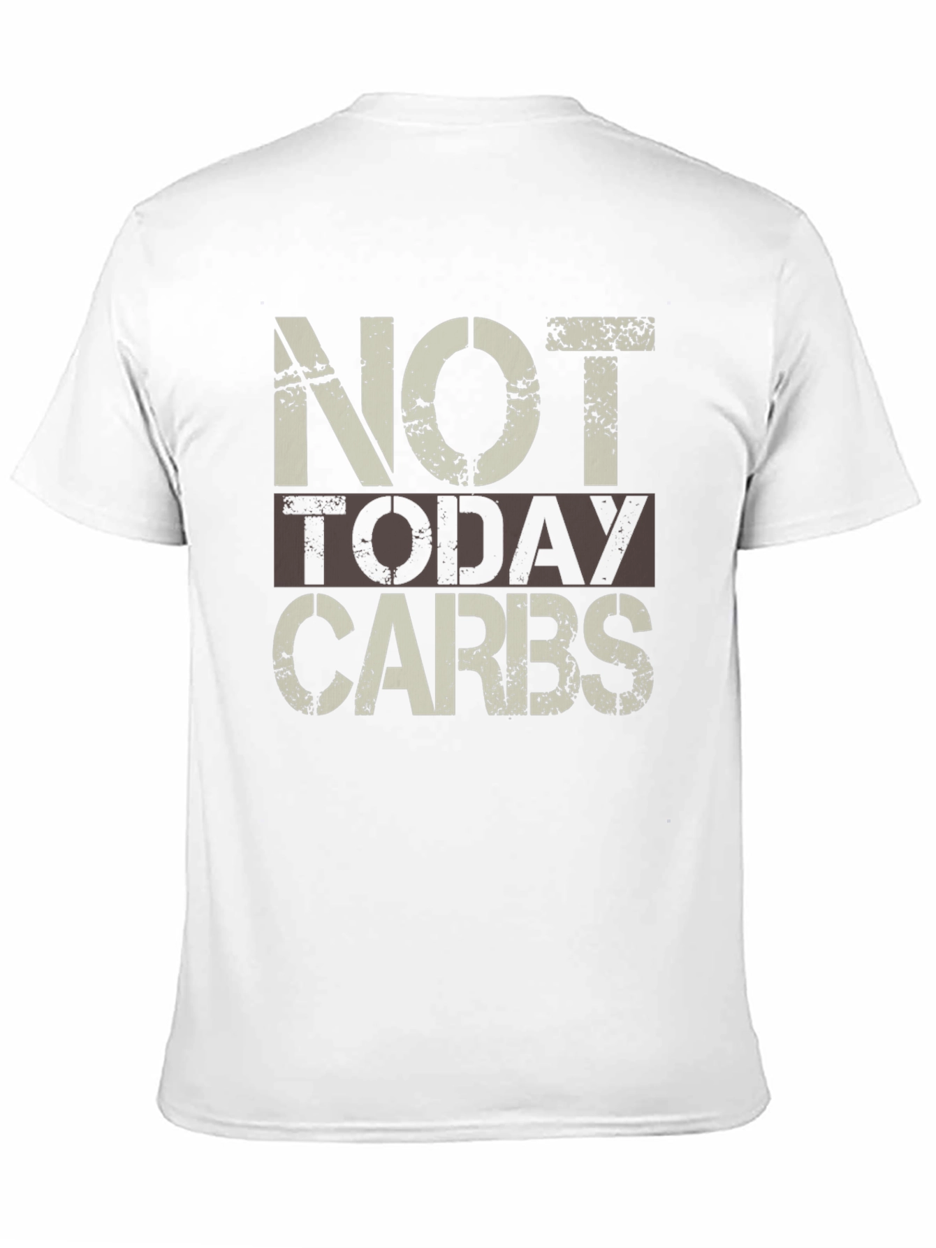 Not Today Carbs Mens Graphic Tee - Black