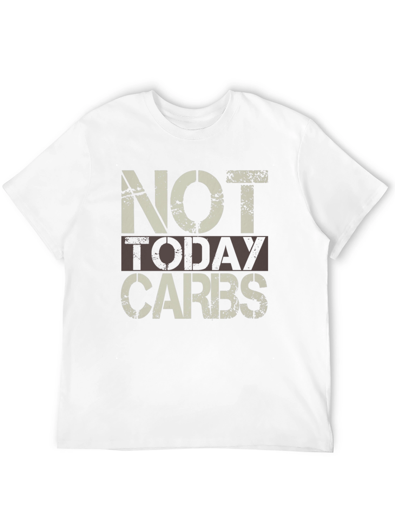 Not Today Carbs Mens Graphic Tee - Black