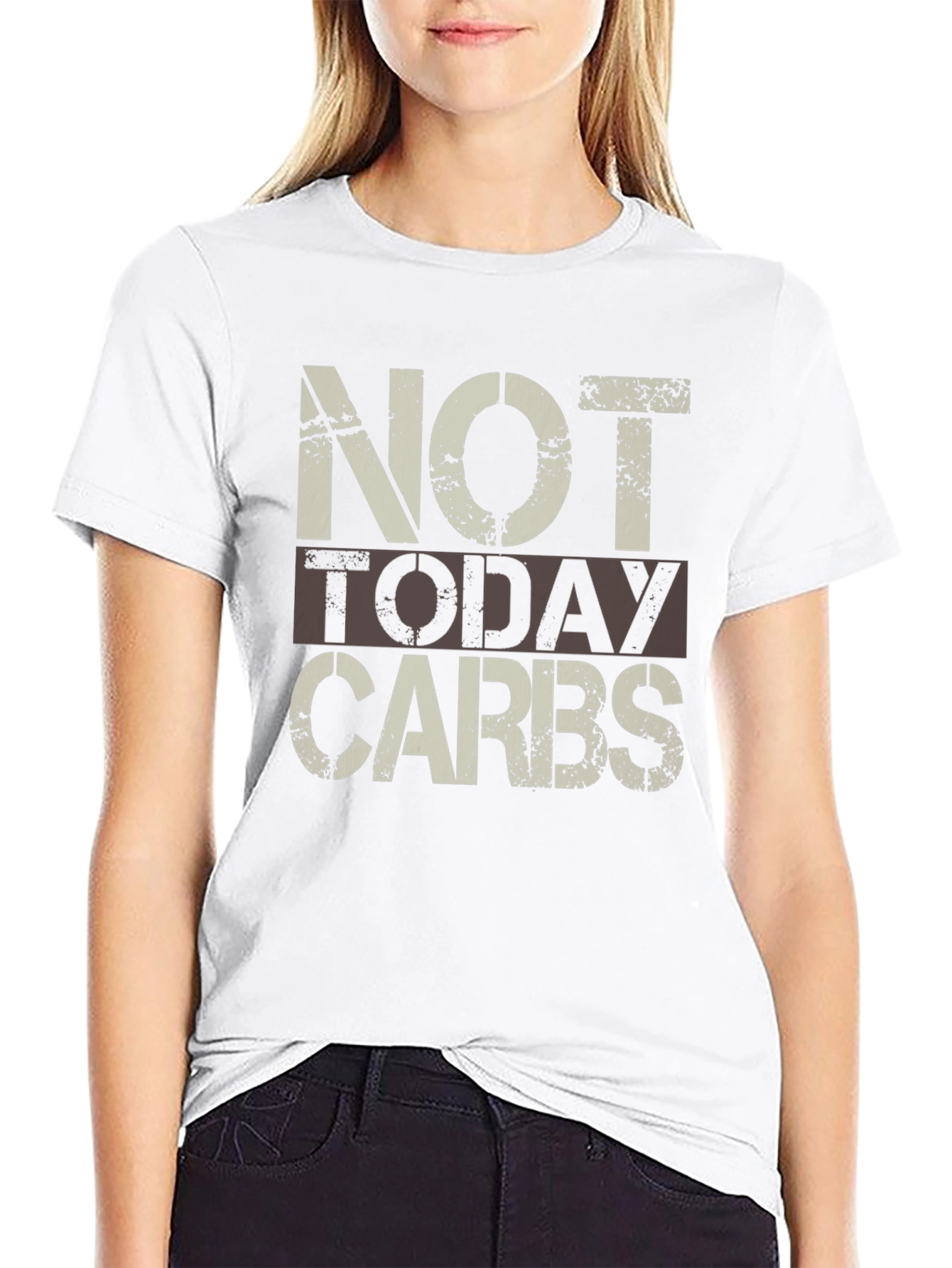 Not Today Carbs Mens Graphic Tee - Black