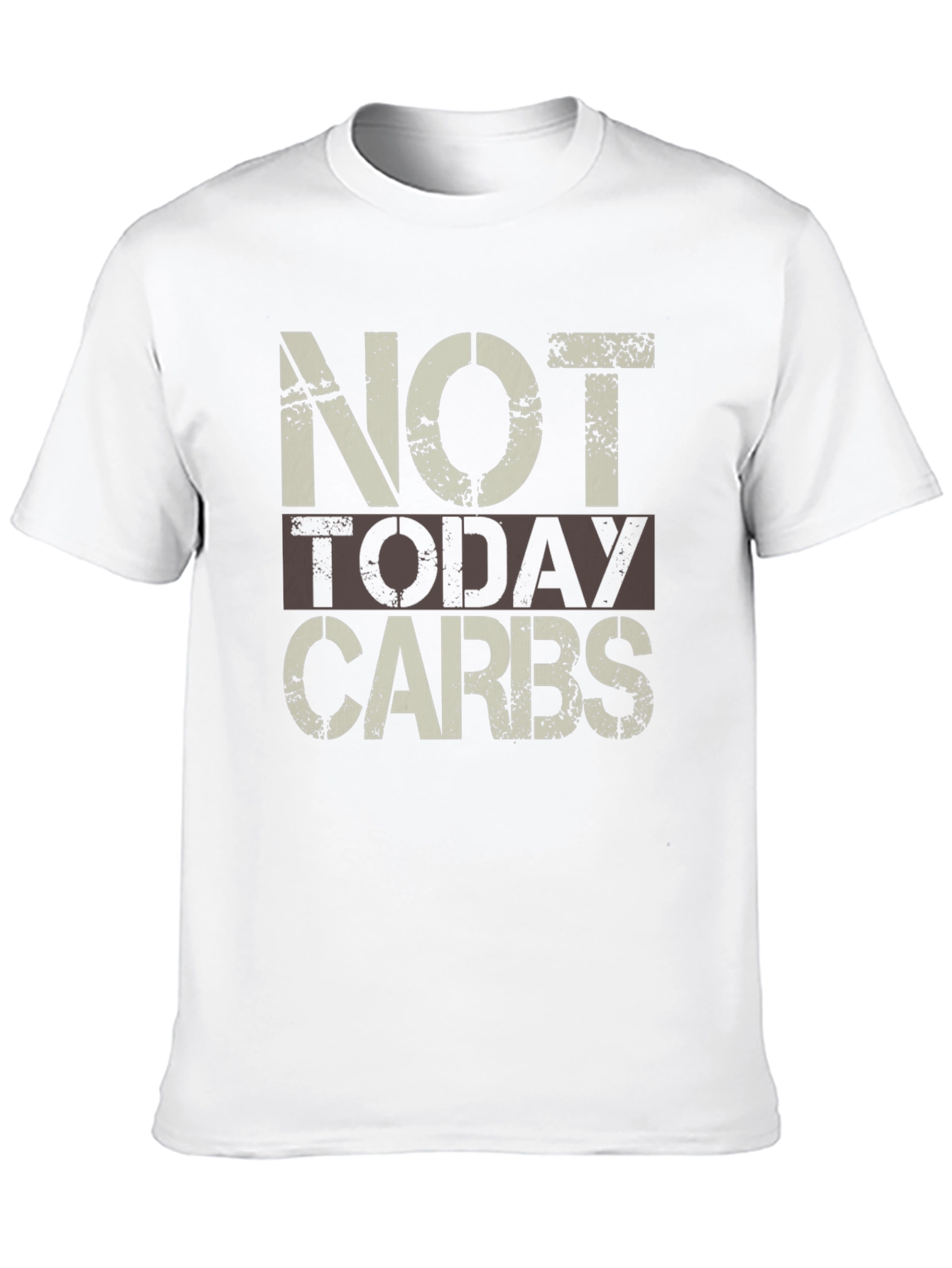 Not Today Carbs Mens Graphic Tee - Black
