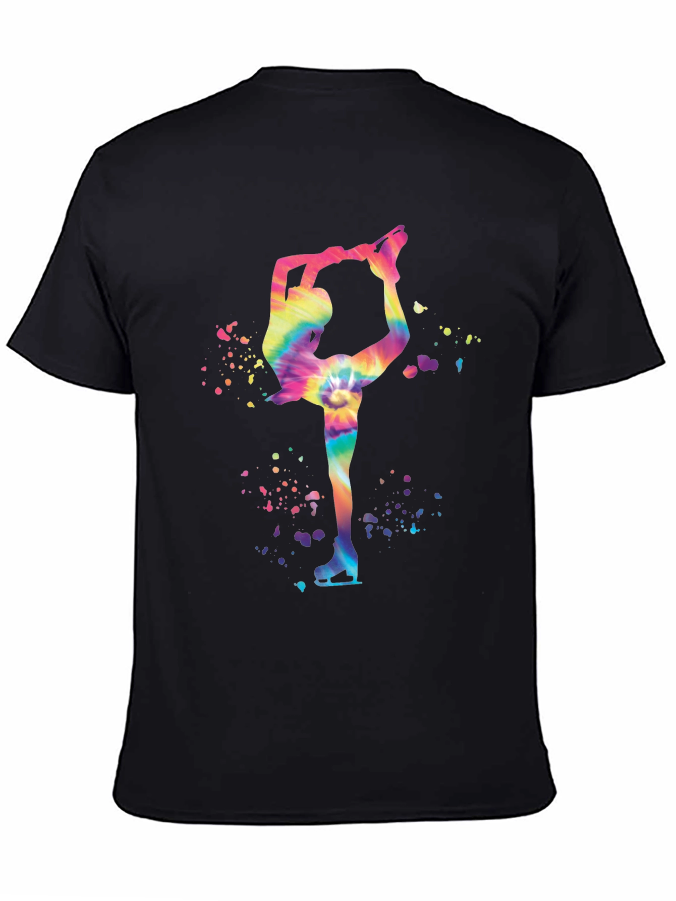 Tie-Dye Ice Skater Graphic Tee - Unique Design