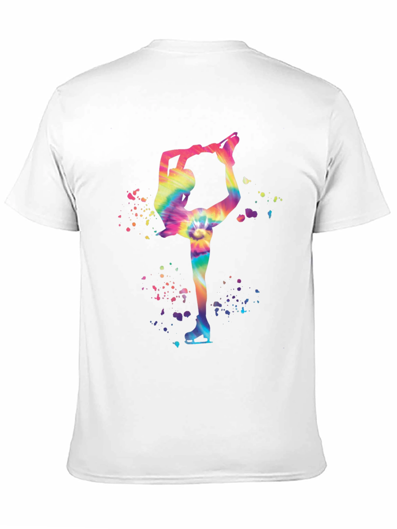 Tie-Dye Ice Skater Graphic Tee - Unique Design