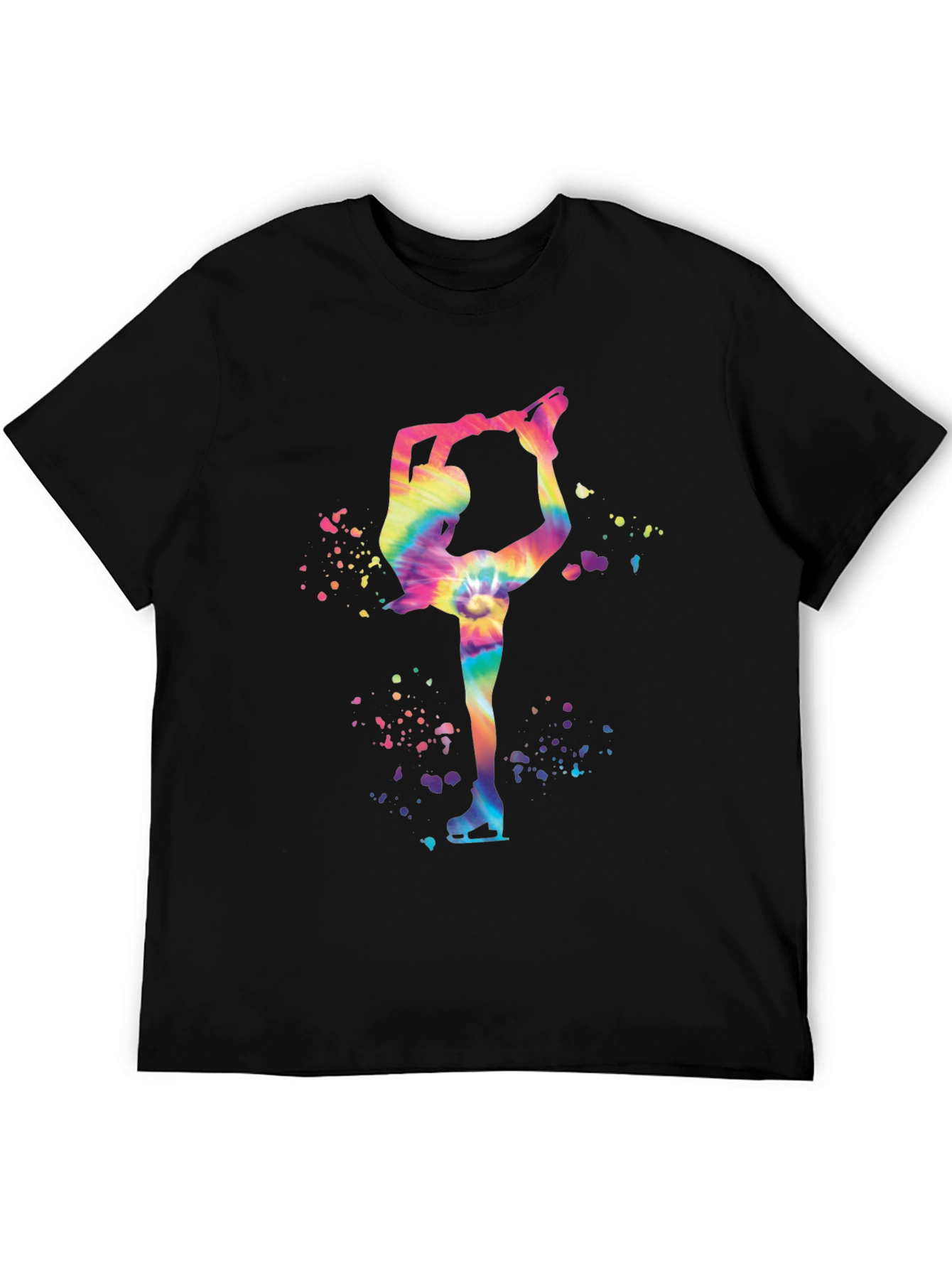 Tie-Dye Ice Skater Graphic Tee - Unique Design