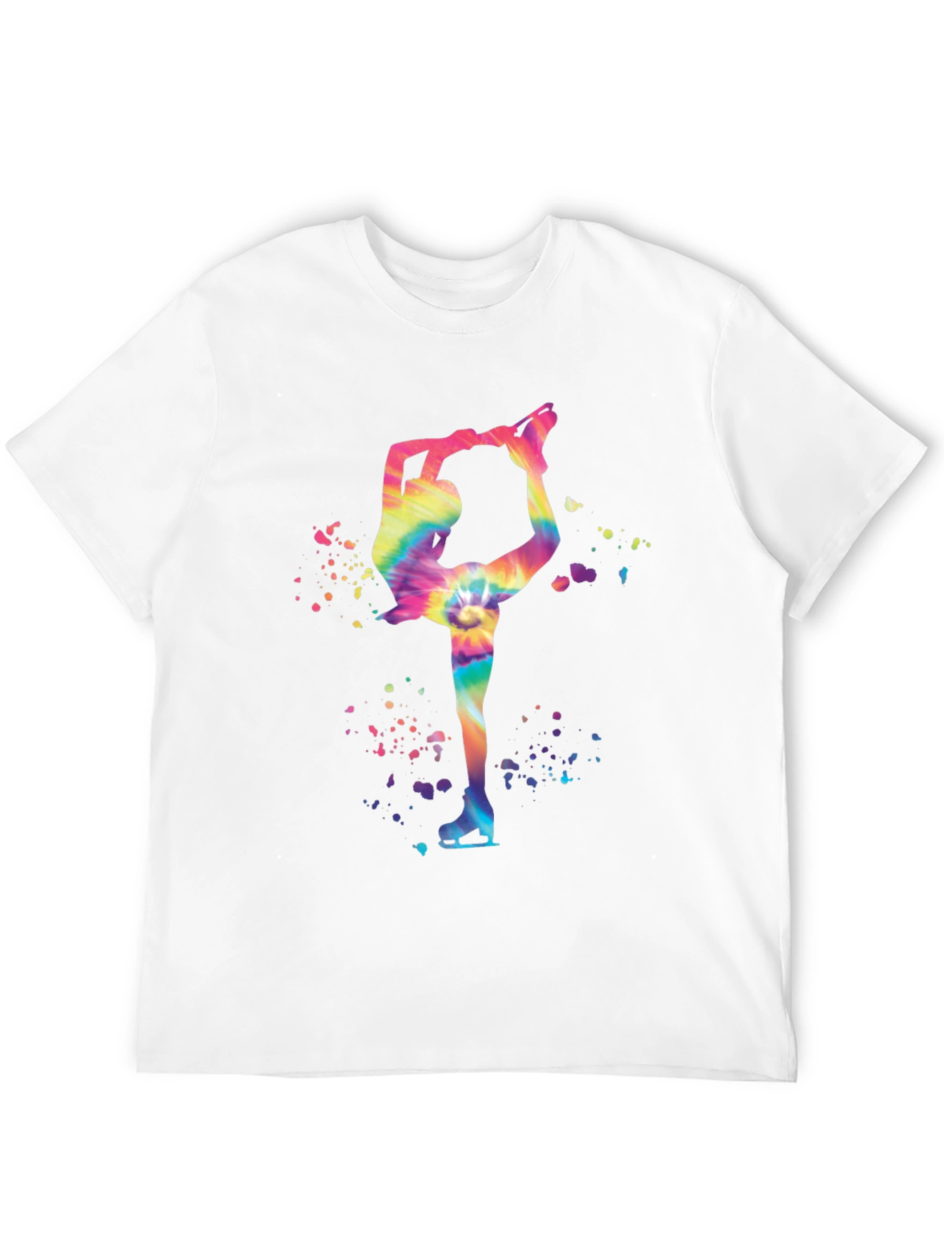 Tie-Dye Ice Skater Graphic Tee - Unique Design
