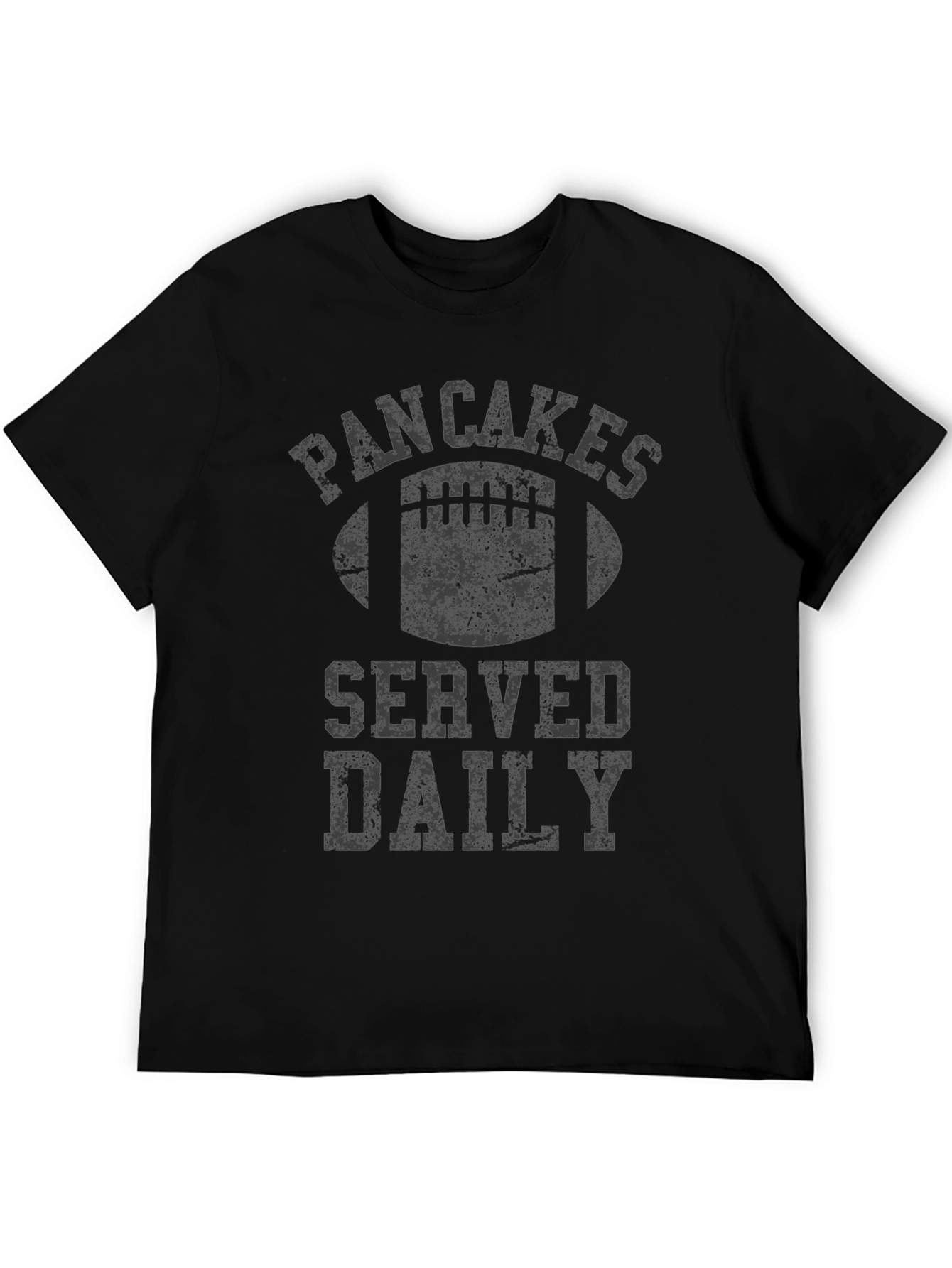 Pancakes Served Daily Football Graphic Tee