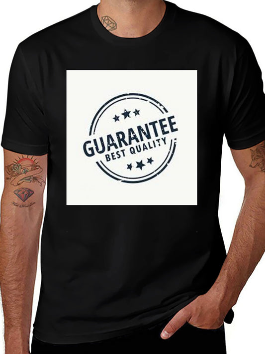Mens Black T-Shirt - Guarantee Best Quality Print