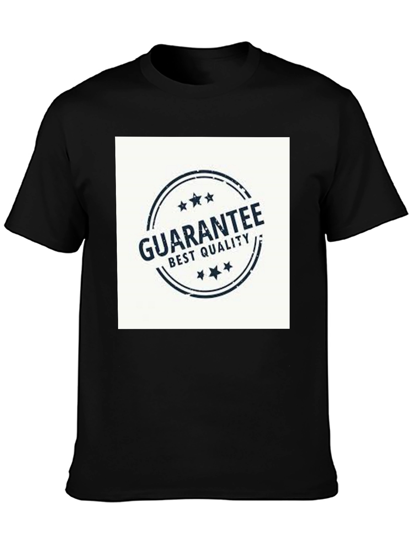 Mens Black T-Shirt - Guarantee Best Quality Print
