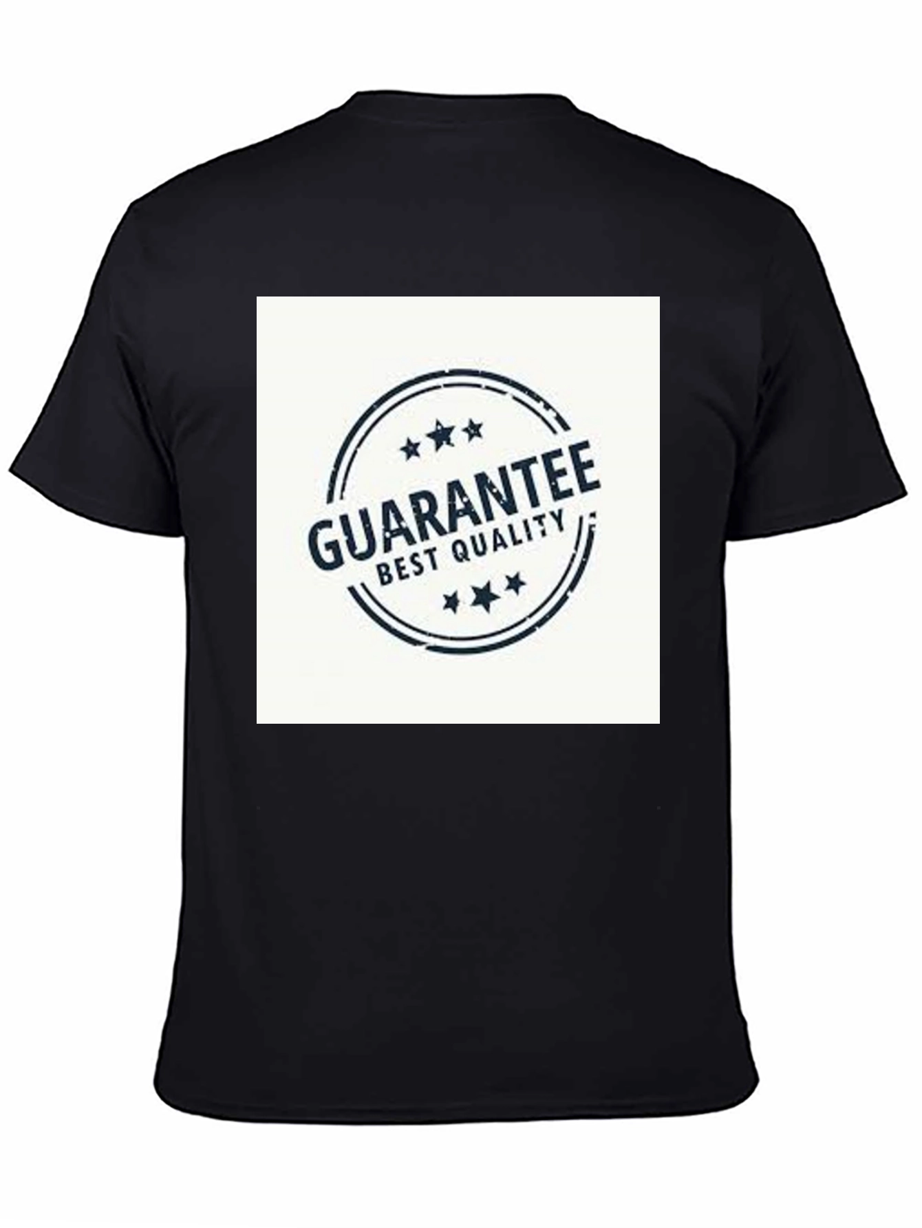 Mens Black T-Shirt - Guarantee Best Quality Print