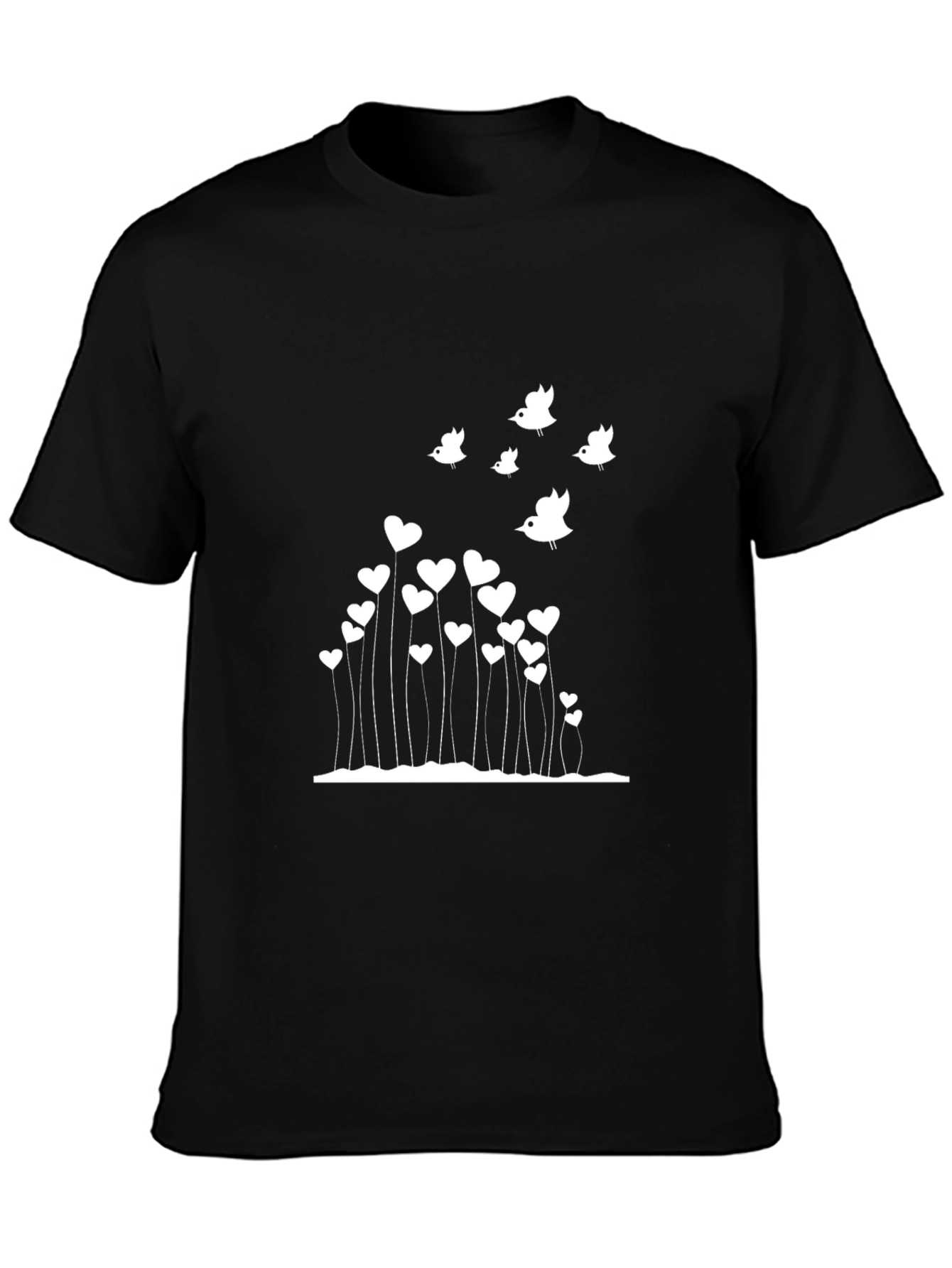 Heart & Birds Graphic Tee