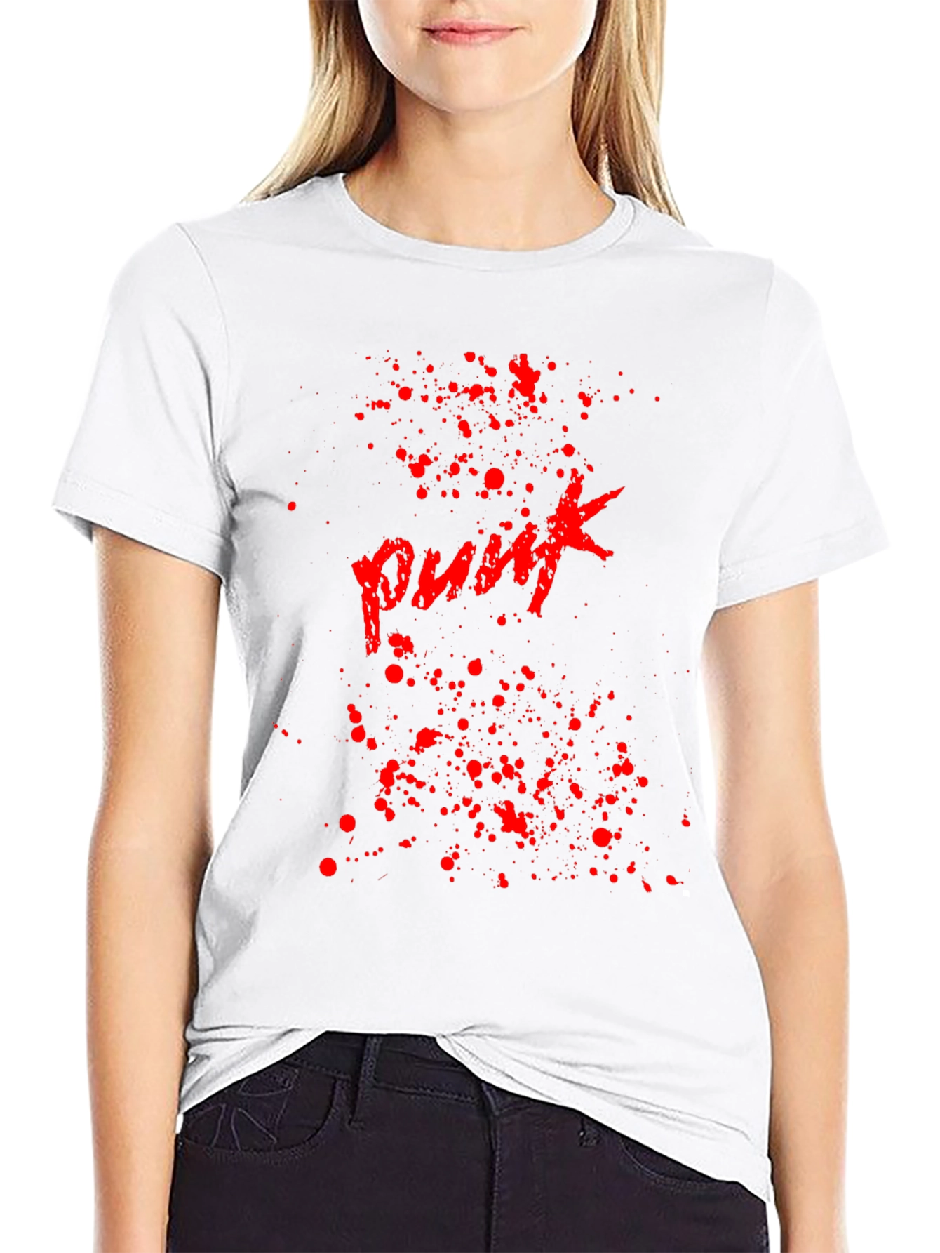 Punk Splatter Graphic T-Shirt