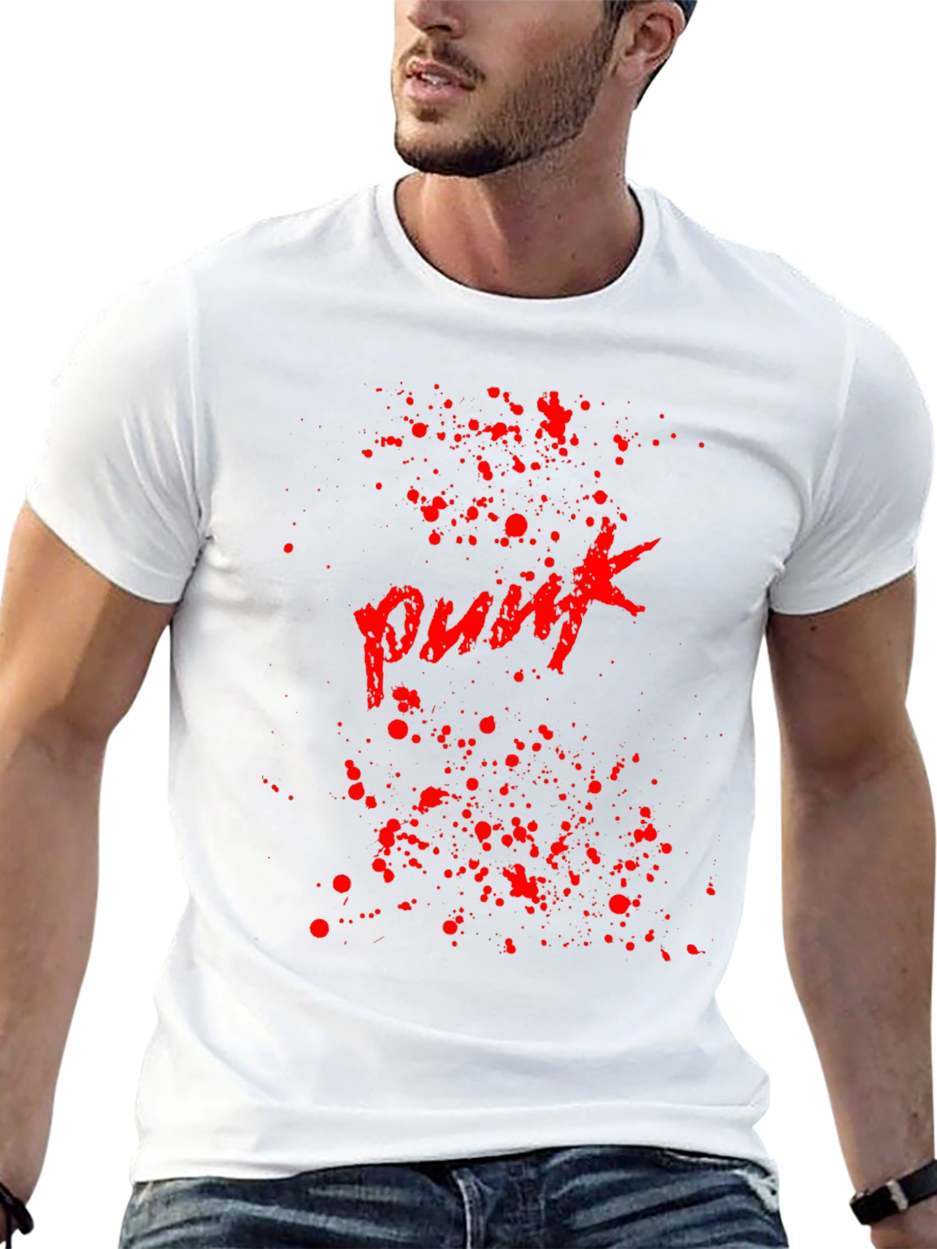 Punk Splatter Graphic T-Shirt