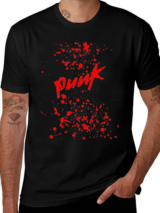 Punk Splatter Graphic T-Shirt