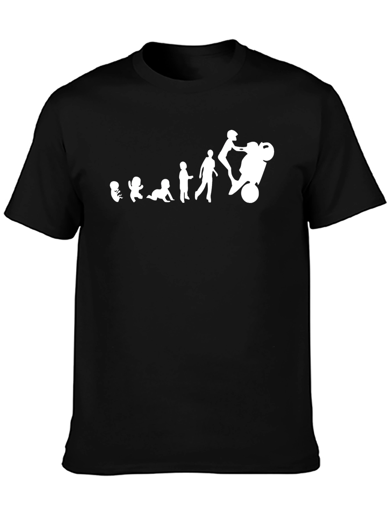 Evolution of a Rider T-Shirt: Black Graphic Tee