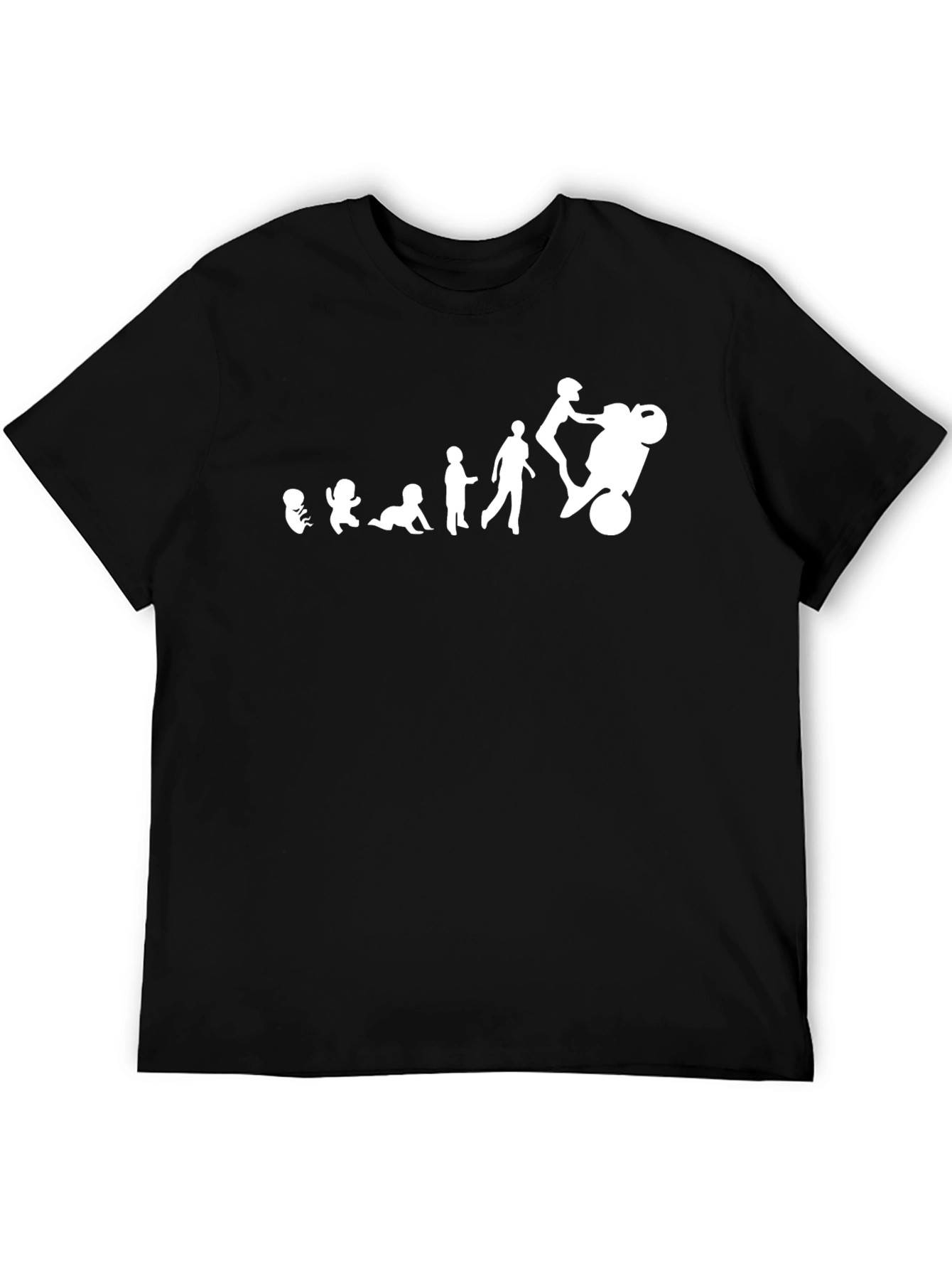 Evolution of a Rider T-Shirt: Black Graphic Tee