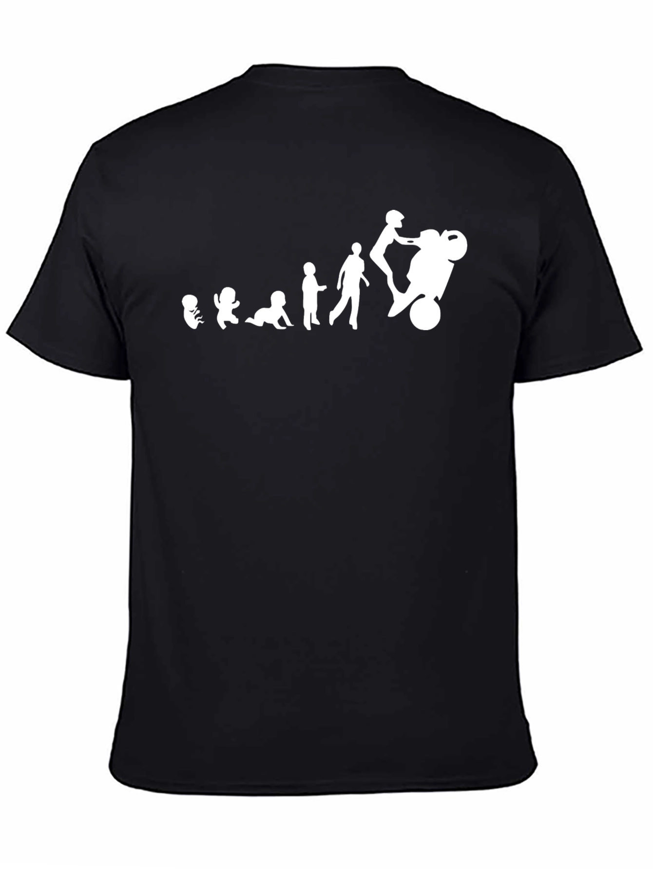 Evolution of a Rider T-Shirt: Black Graphic Tee