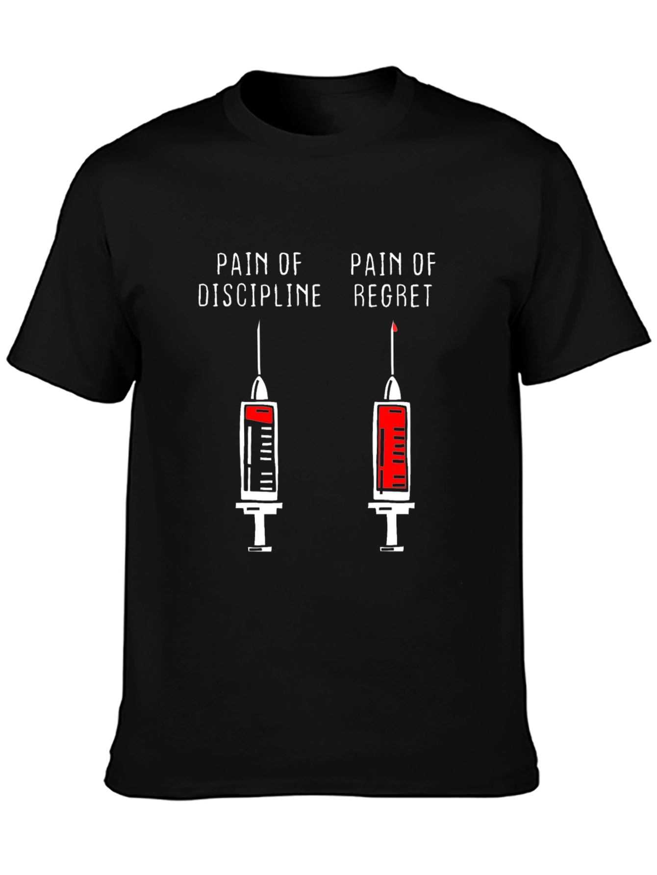 Pain of Discipline vs. Regret T-Shirt