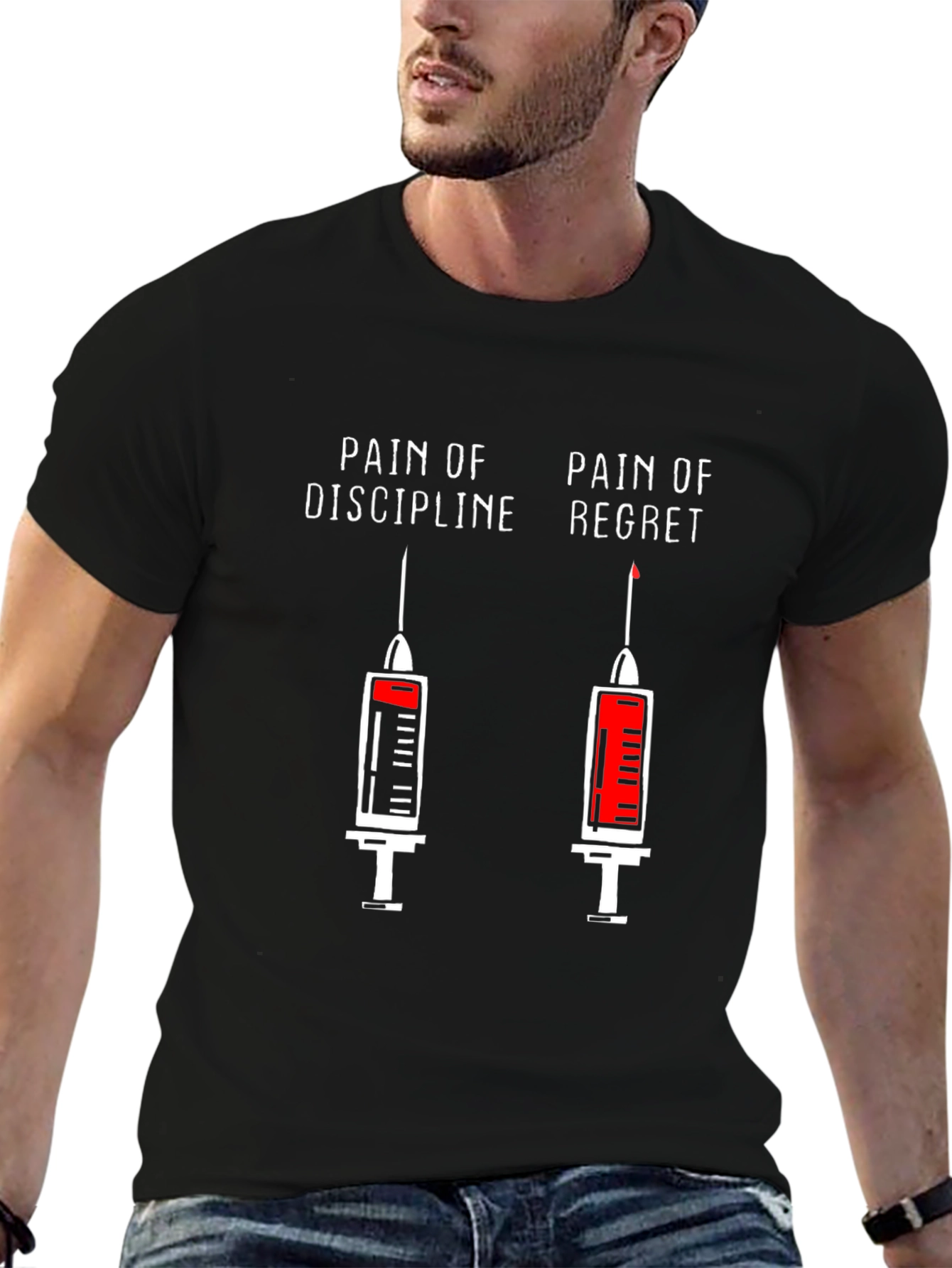 Pain of Discipline vs. Regret T-Shirt
