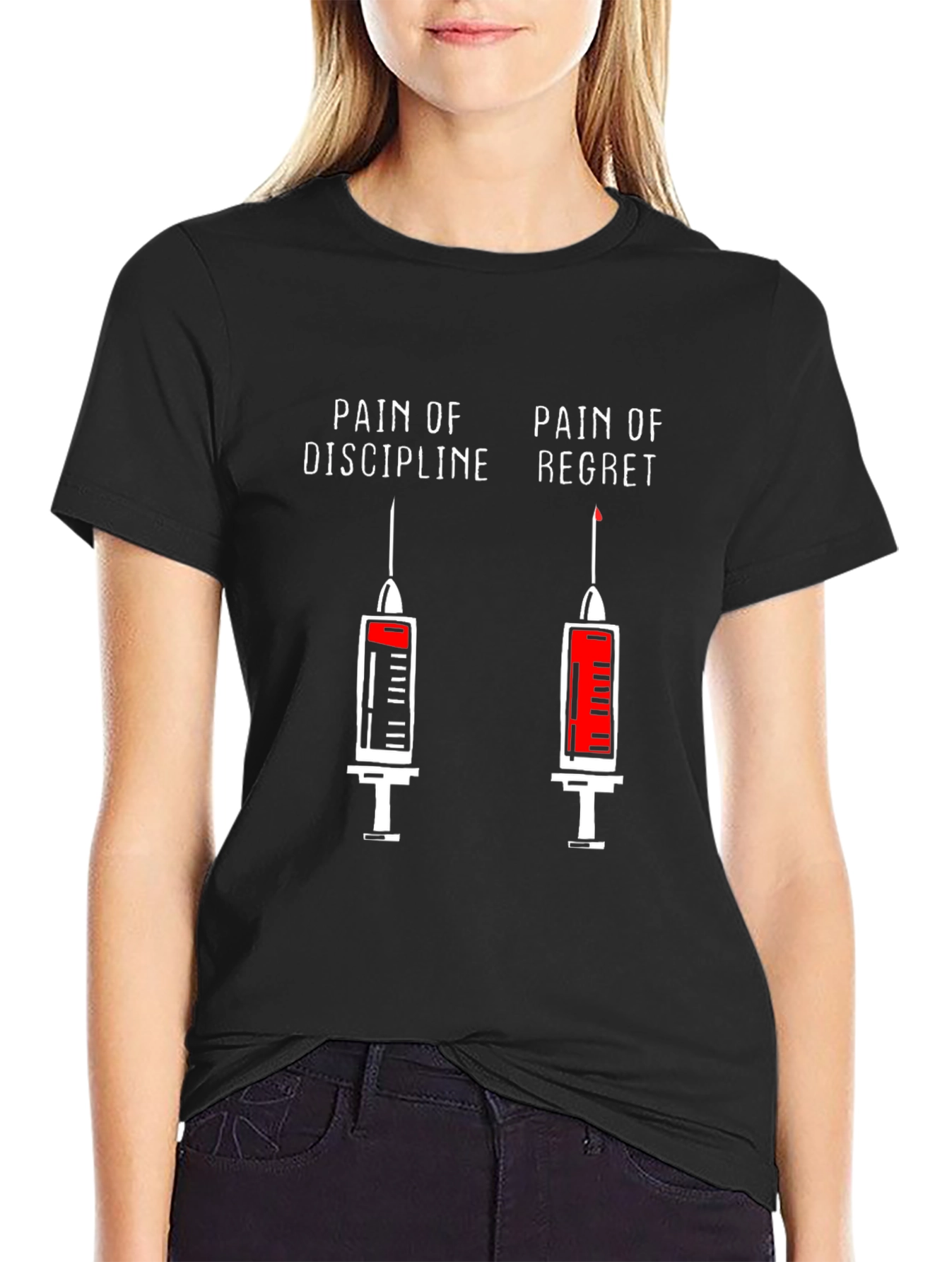 Pain of Discipline vs. Regret T-Shirt