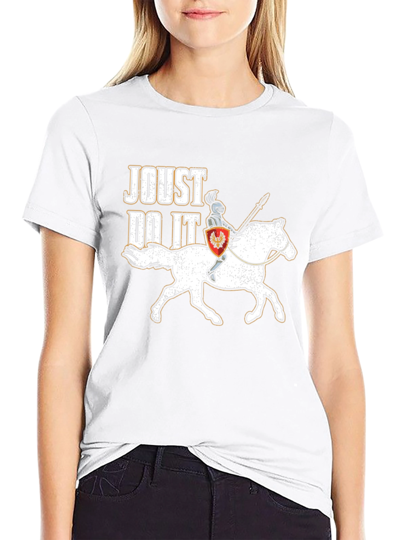 Joust Do It T-Shirt Knight on Horseback Tee