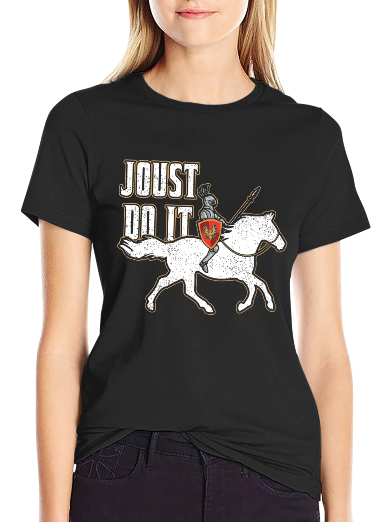 Joust Do It T-Shirt Knight on Horseback Tee
