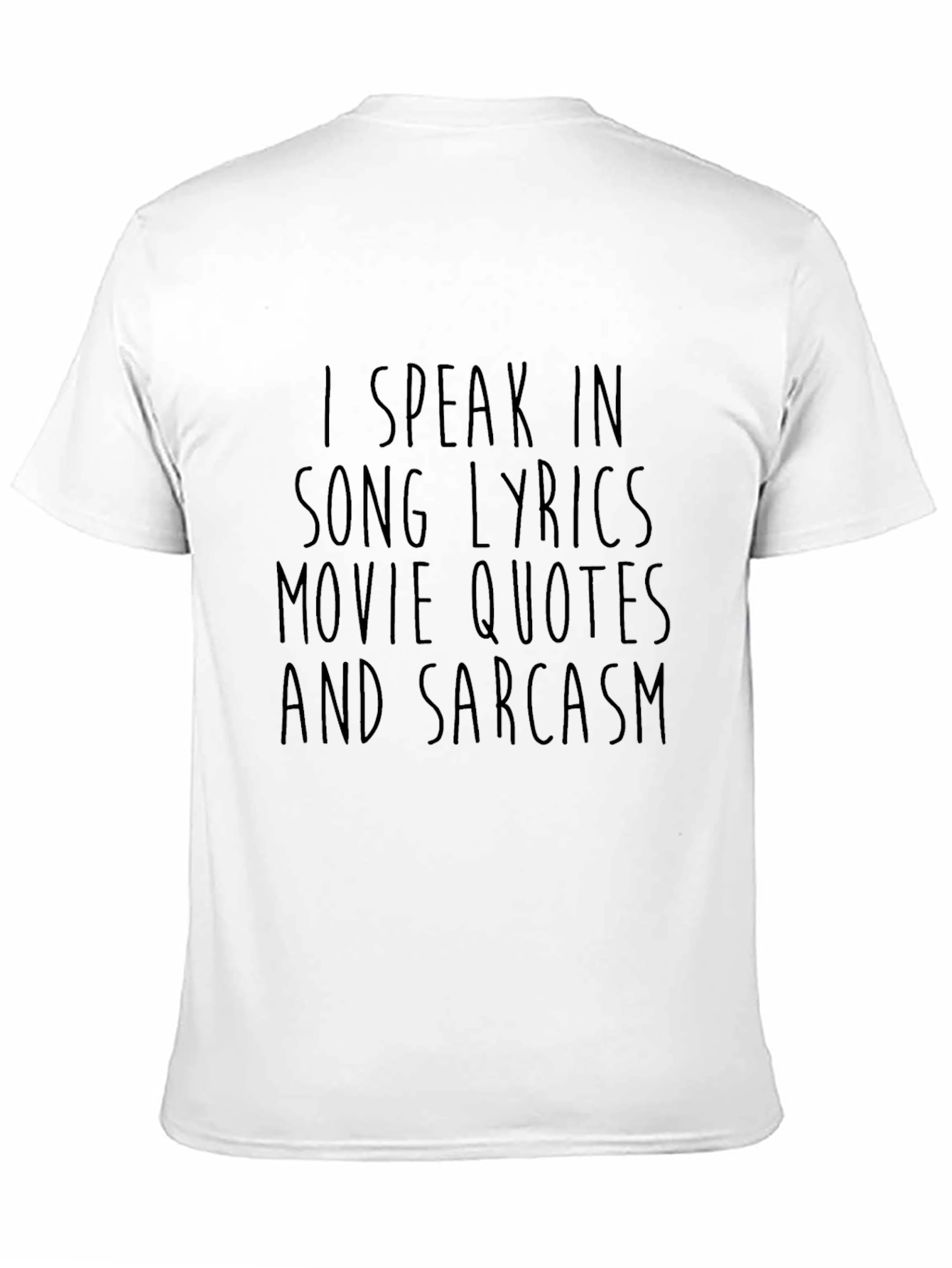 Sarcastic Song Lyrics & Movie Quotes Black T-Shirt