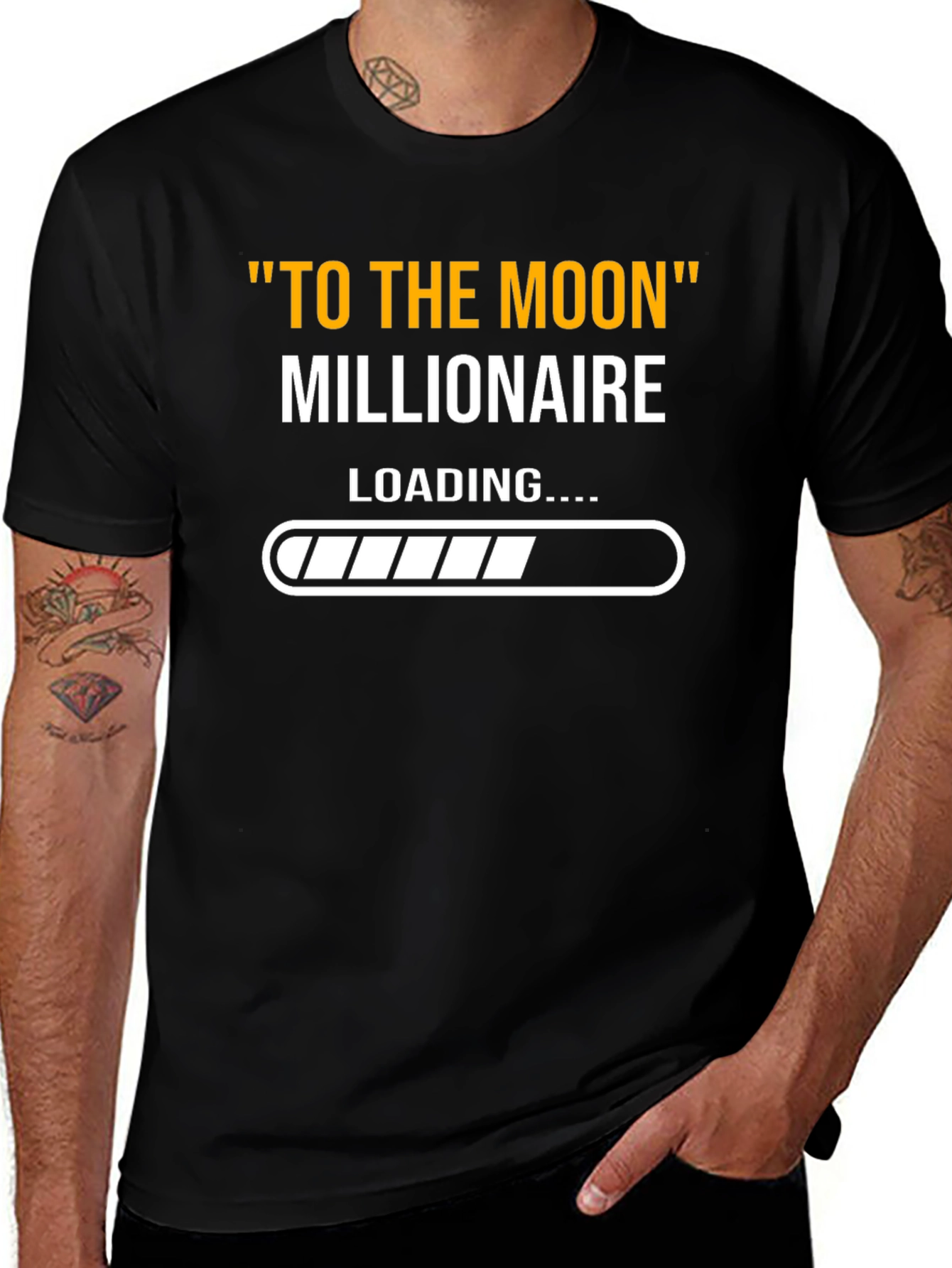 To The Moon Millionaire Loading T-Shirt