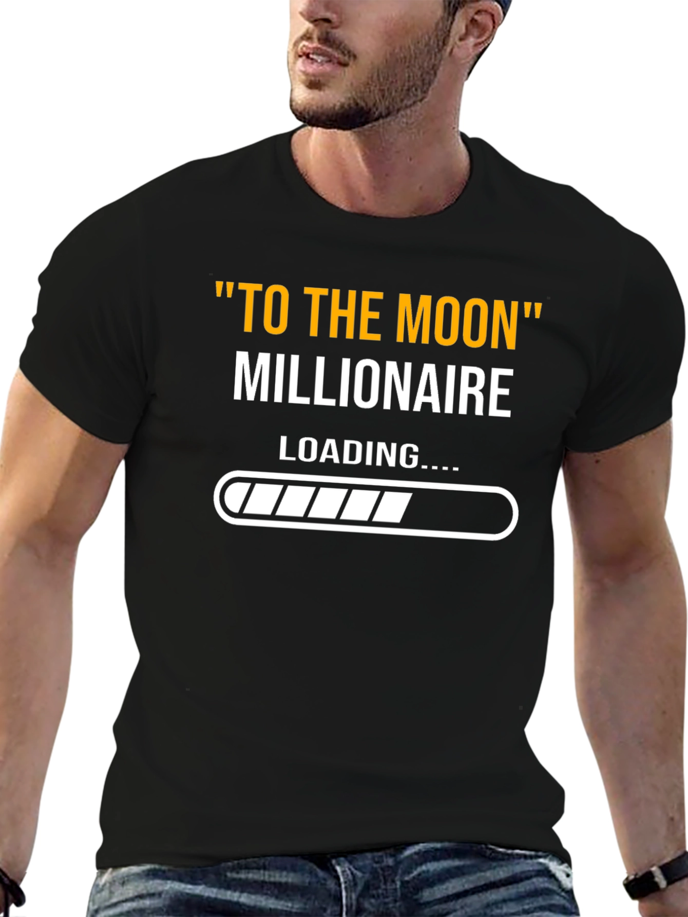 To The Moon Millionaire Loading T-Shirt