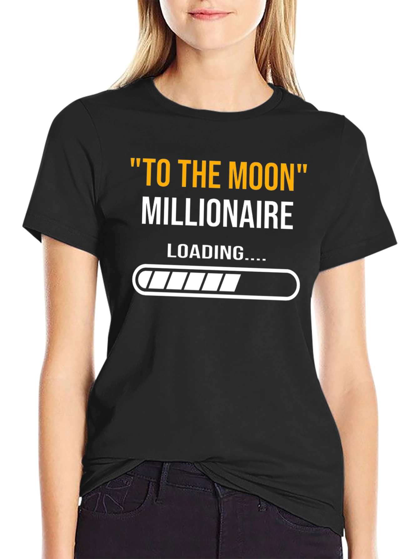 To The Moon Millionaire Loading T-Shirt
