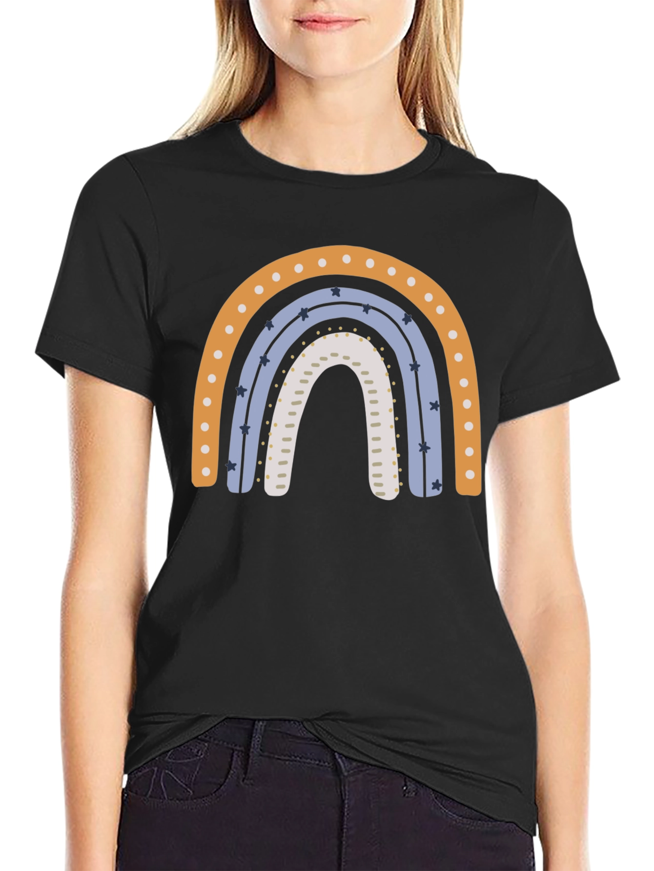 Rainbow Graphic Tee - Stylish Comfort
