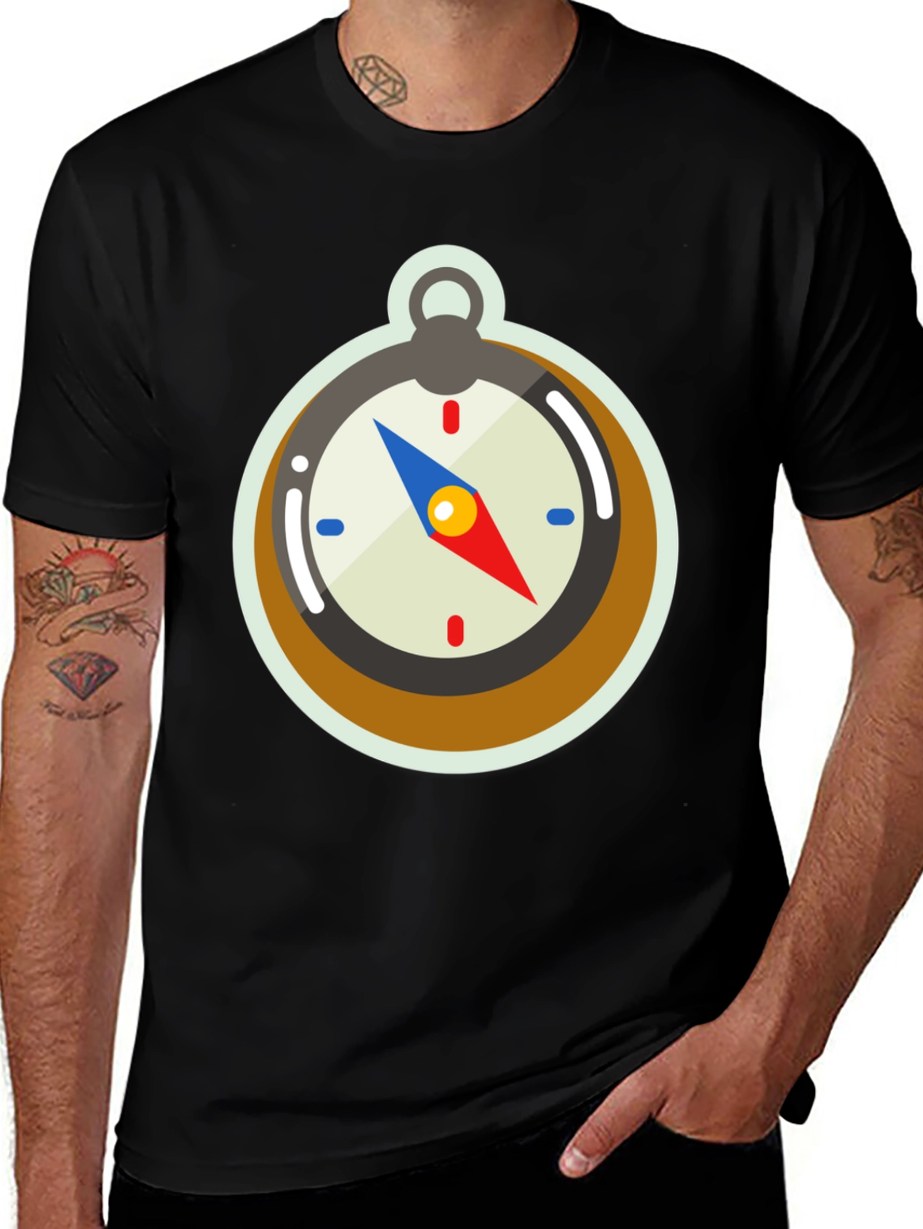 Compass Graphic Tee - Adventure Awaits!