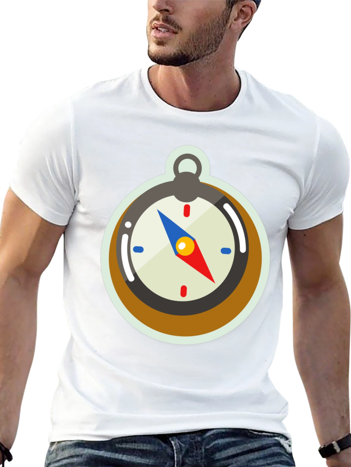 Compass Graphic Tee - Adventure Awaits!
